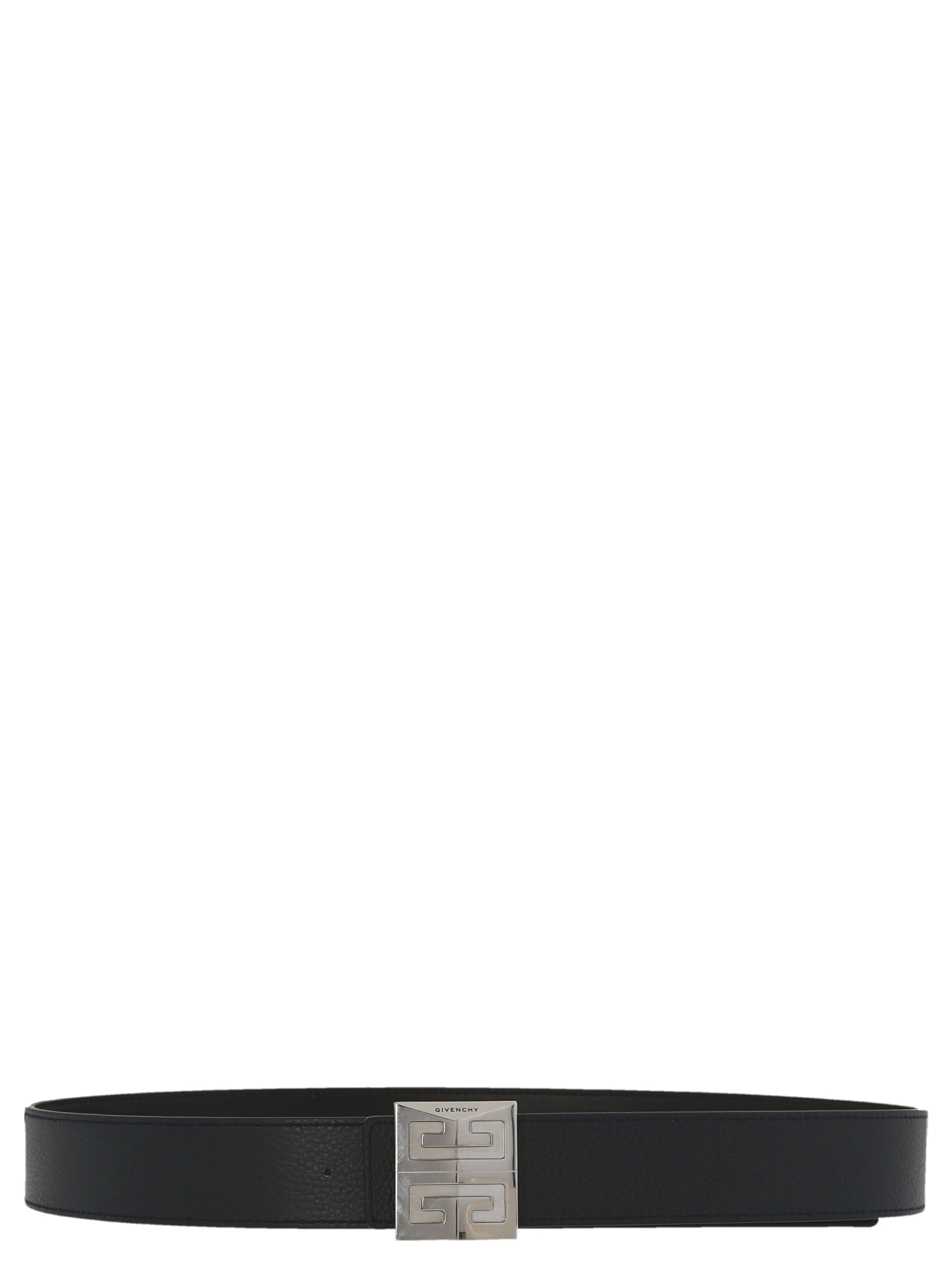 Shop Givenchy 4g Reversible Belt In Black Dark Blue