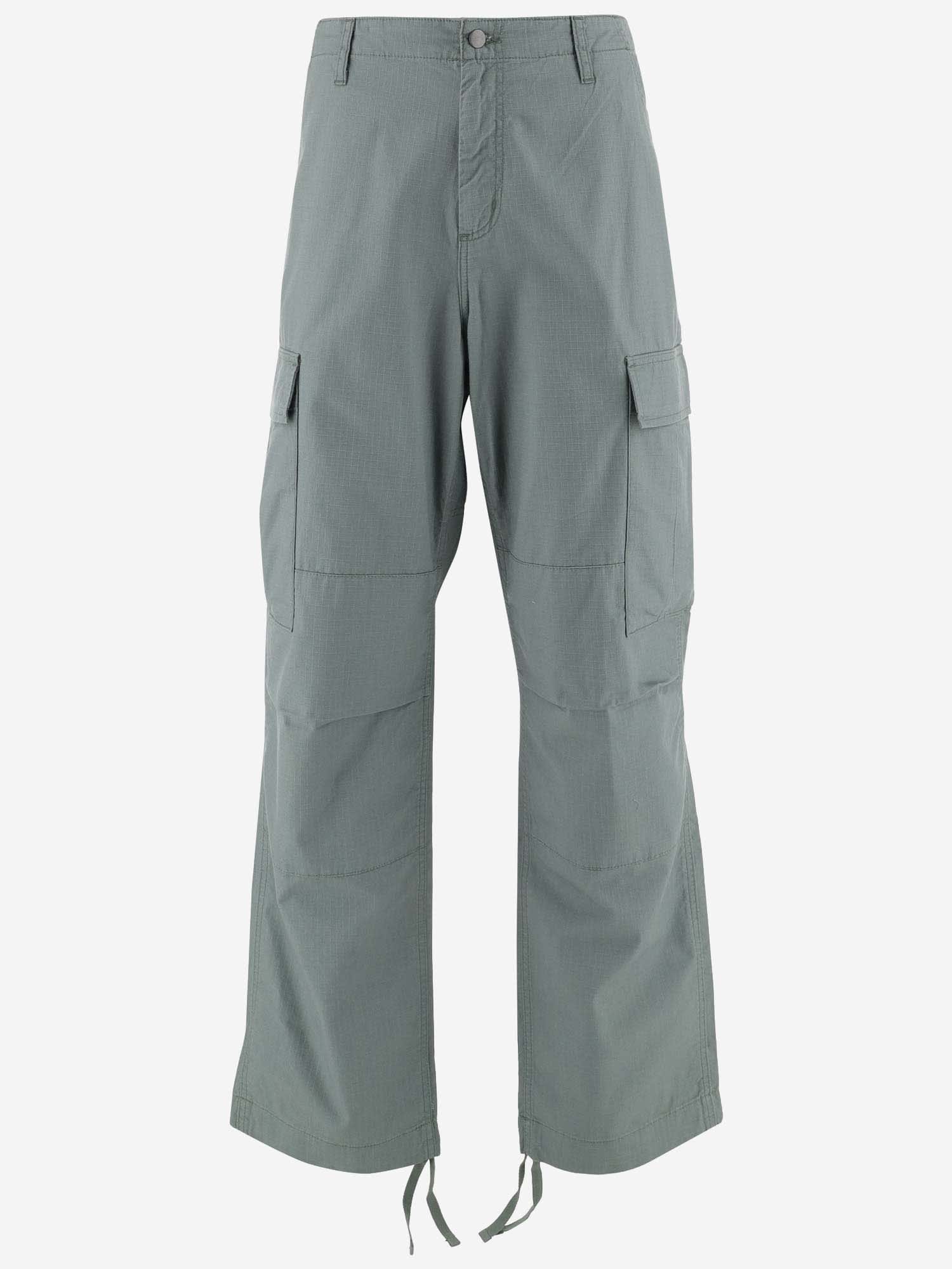 Cotton Cargo Pants With Logo