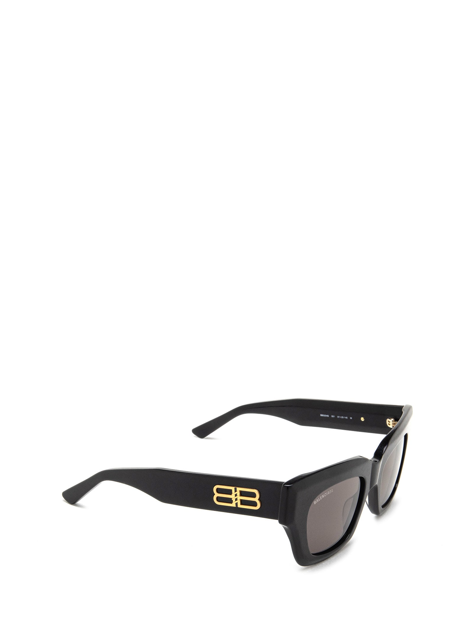 Shop Balenciaga Bb0234s Black Sunglasses