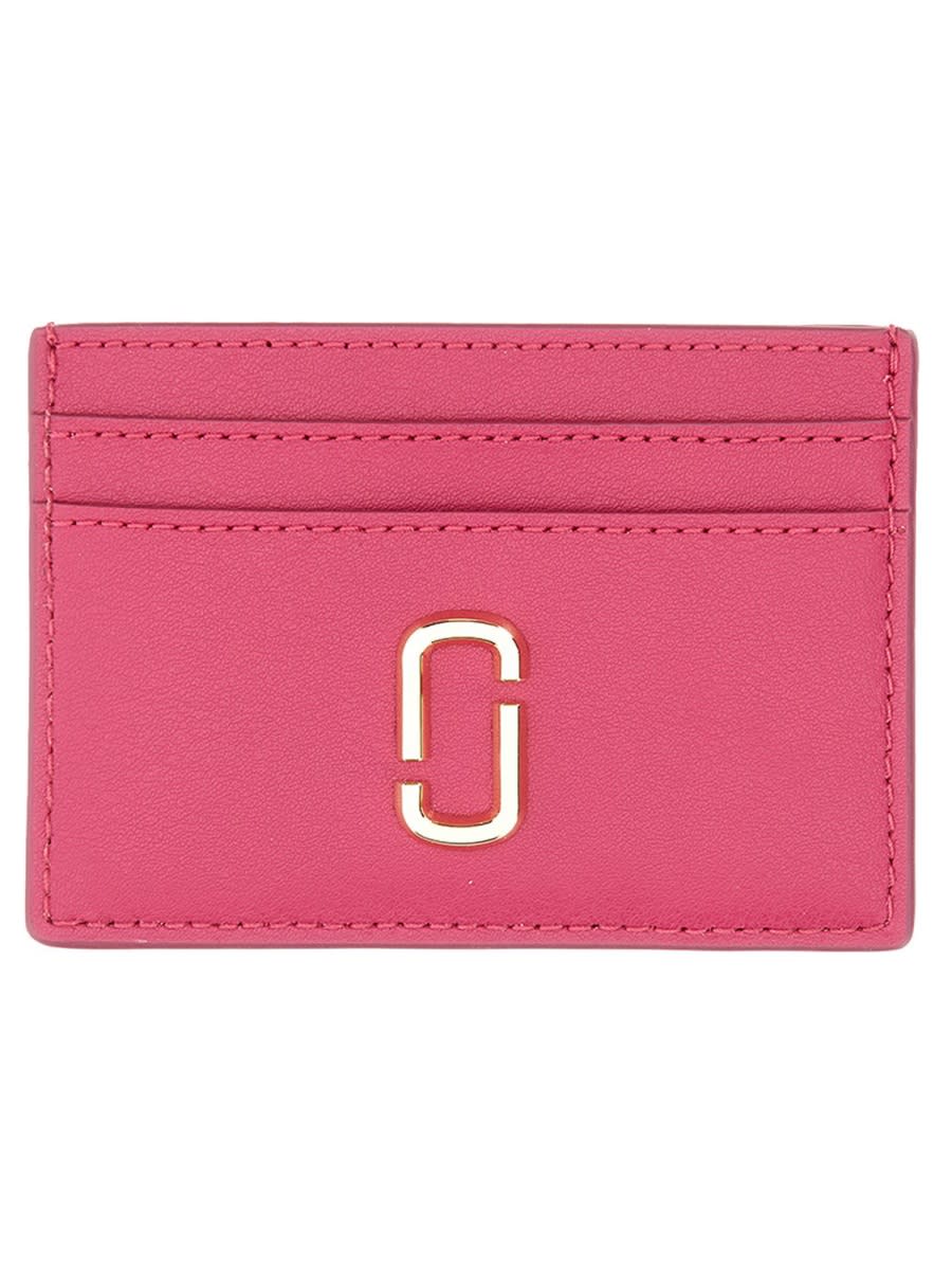 Shop Marc Jacobs Card Holder The J Marc In Fuchsia