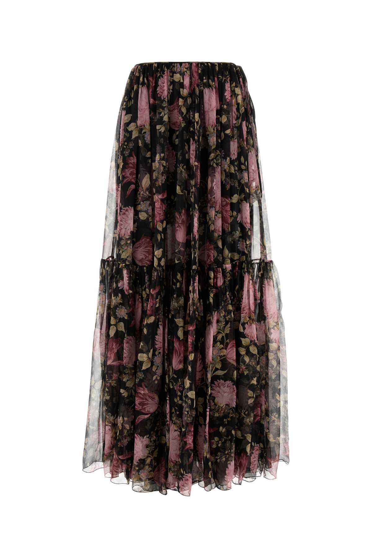 Chloé Printed Silk Skirt