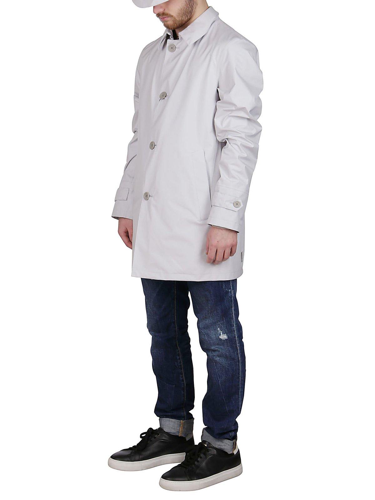 Herno Button-up Shirt Jacket In Grey