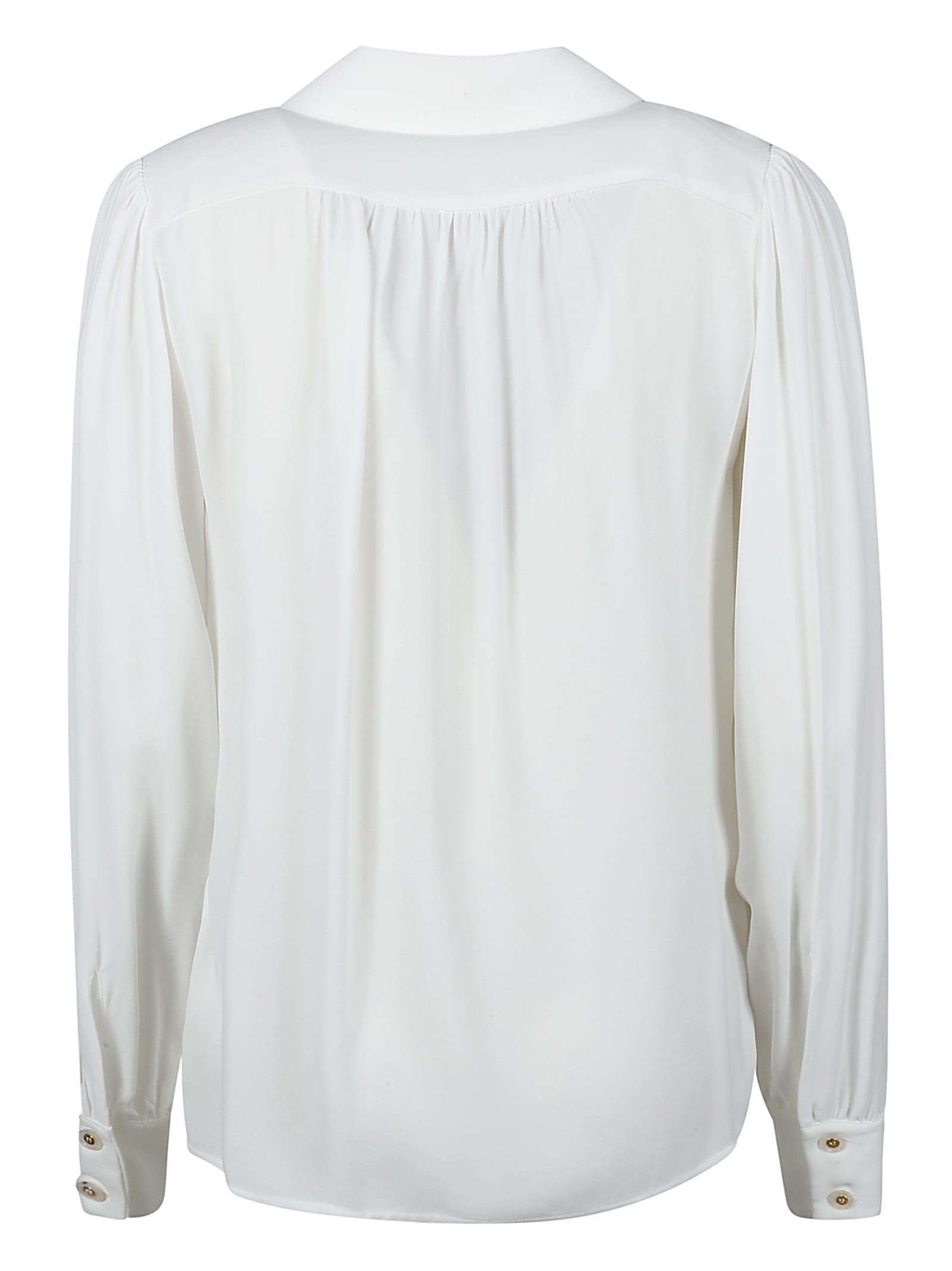 Shop Elisabetta Franchi Long Sleeve Shirt In Avorio