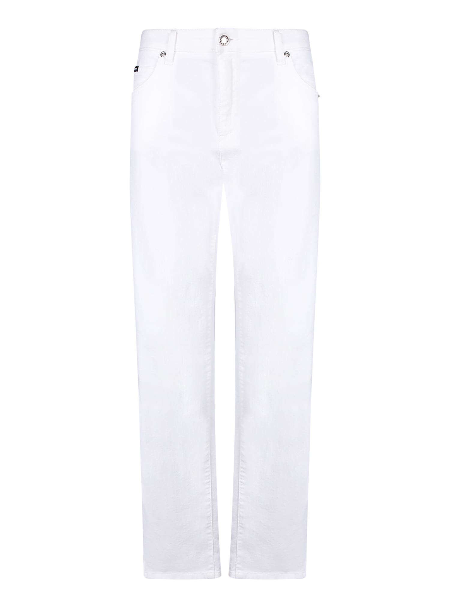 Shop Dolce & Gabbana Fancy Five Pockets White Jeans
