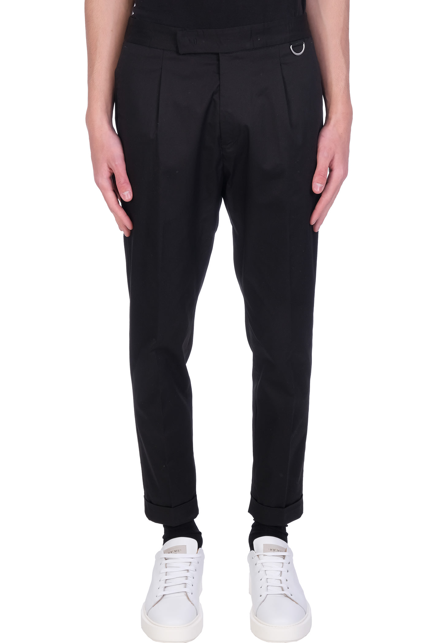 Low Brand Pants In Black Cotton