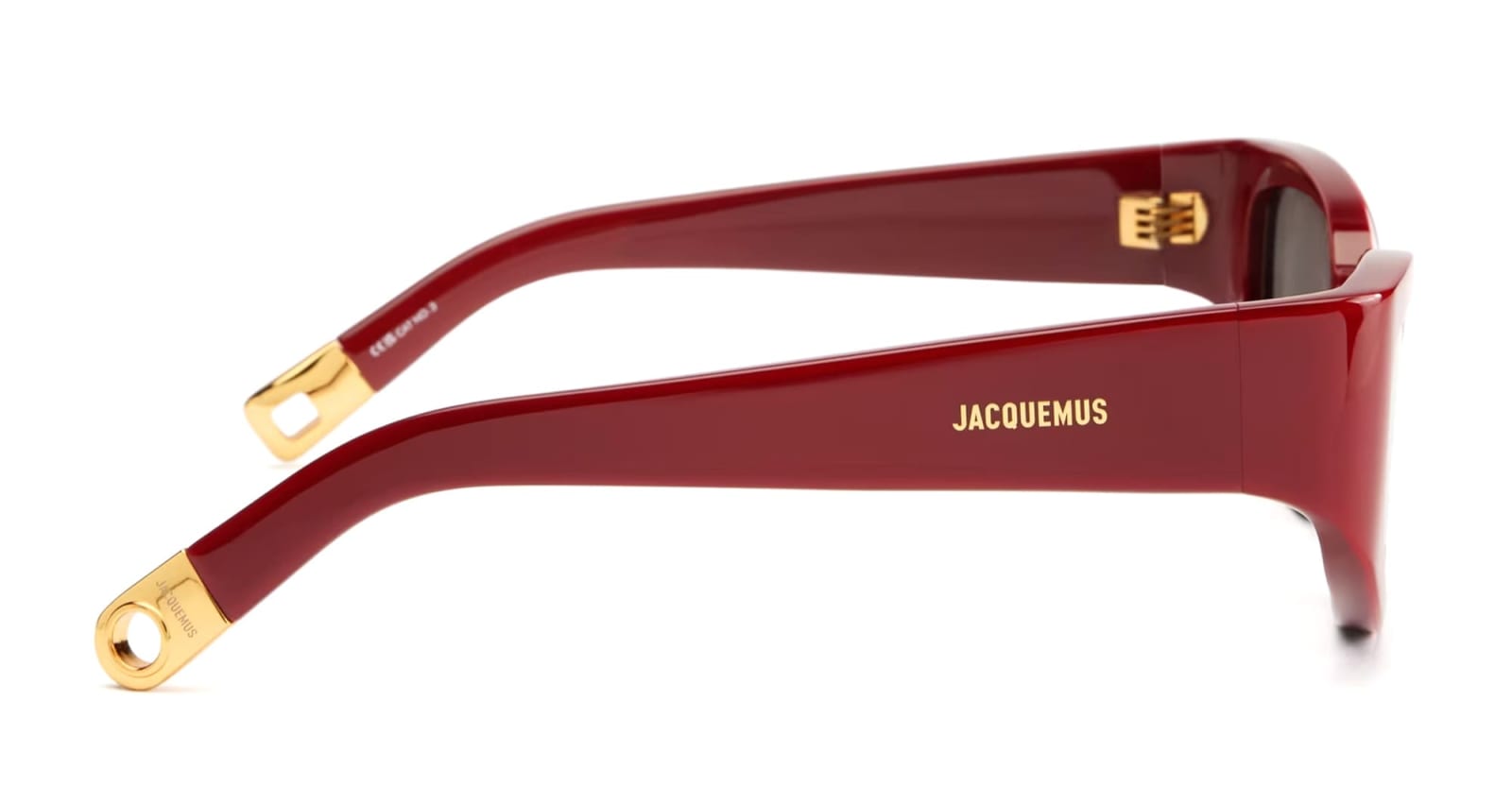 Shop Jacquemus Gala - Burgundy Sunglasses