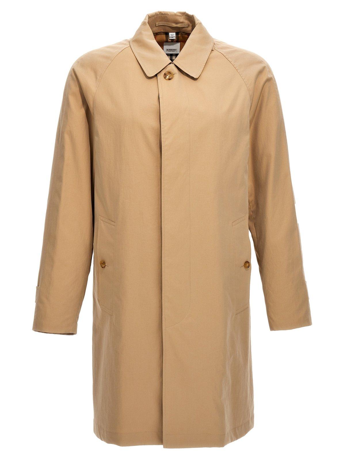 Shop Burberry Camden Trench Coat In Honey