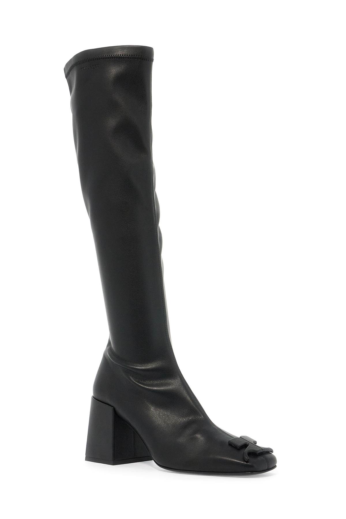 Shop Courrèges Stretch Reedition Eco-leather Boots In Black (black)