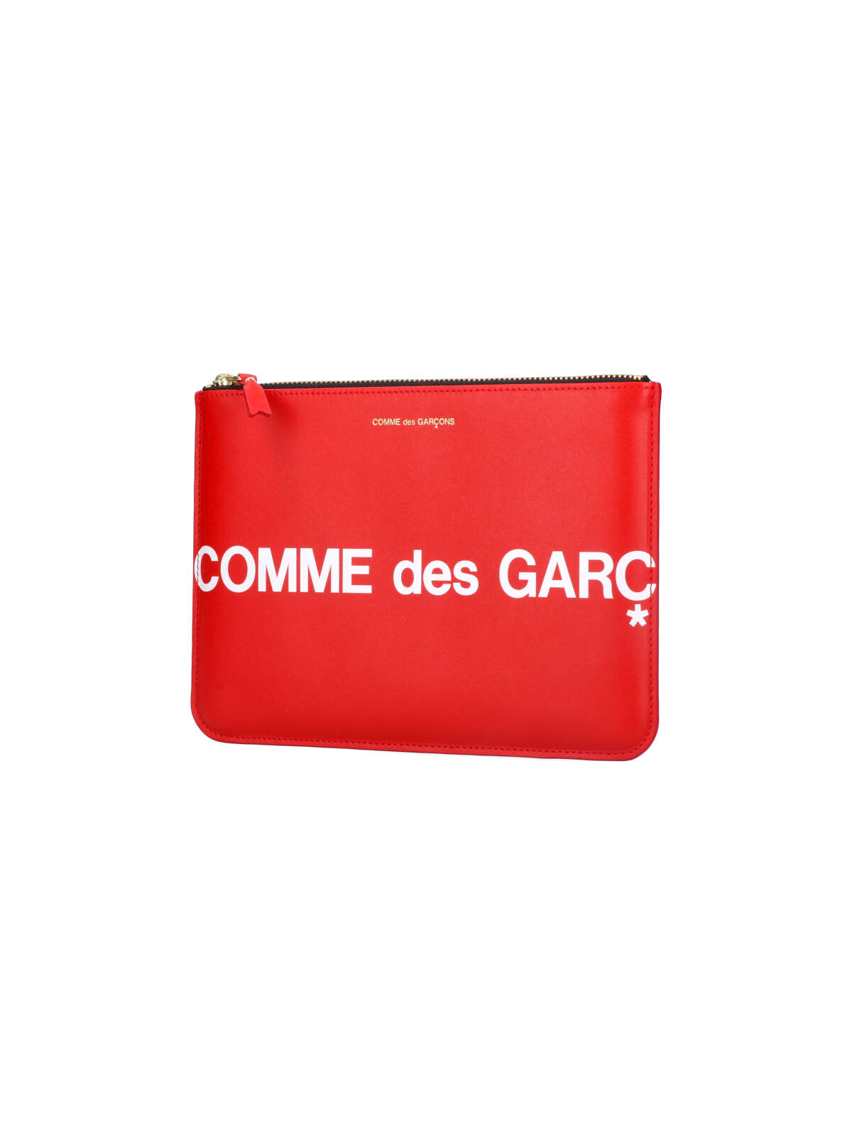 Shop Comme Des Garçons Huge Logo Pouch In Red