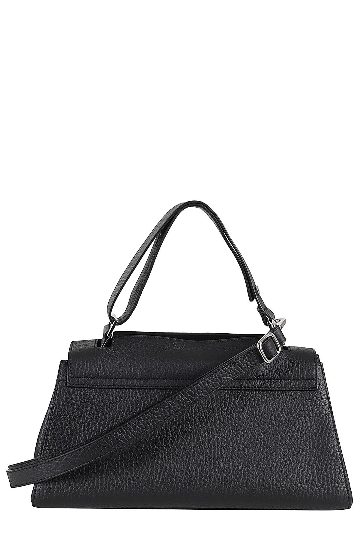 Shop Orciani Borsa Sveva Longuette Soft In Ner Nero