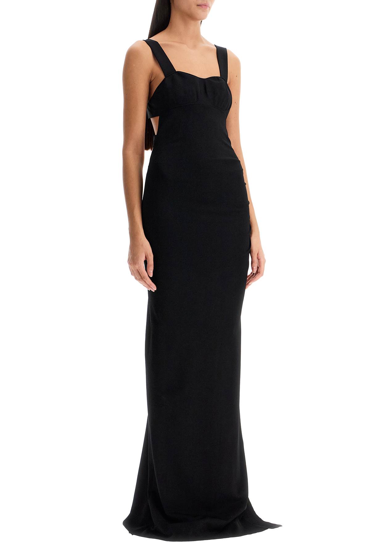 Shop Tom Ford Maxi Knit Dress With Cut Out Details In Black (black)