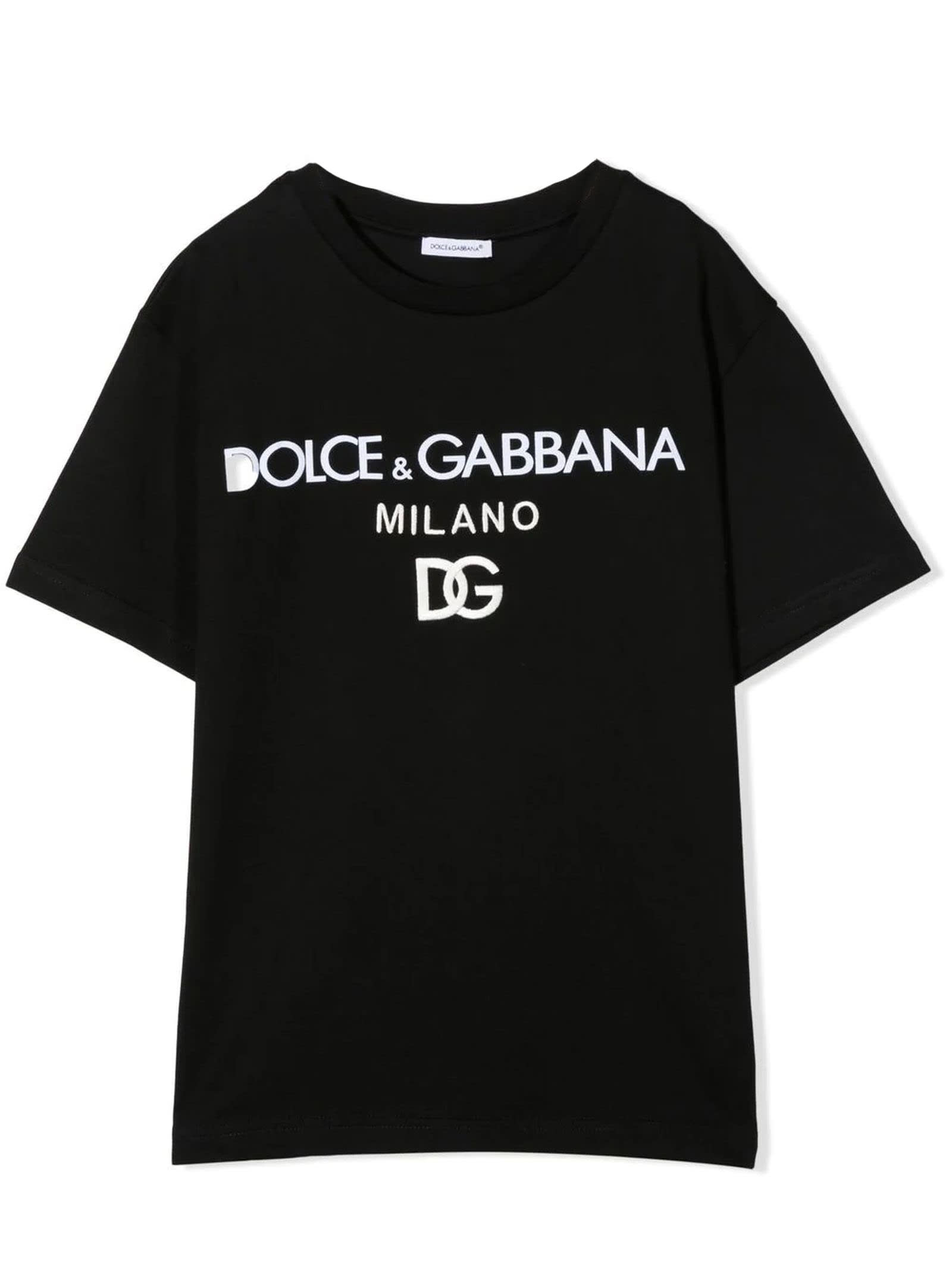 Dolce & Gabbana Black Cotton Tshirt