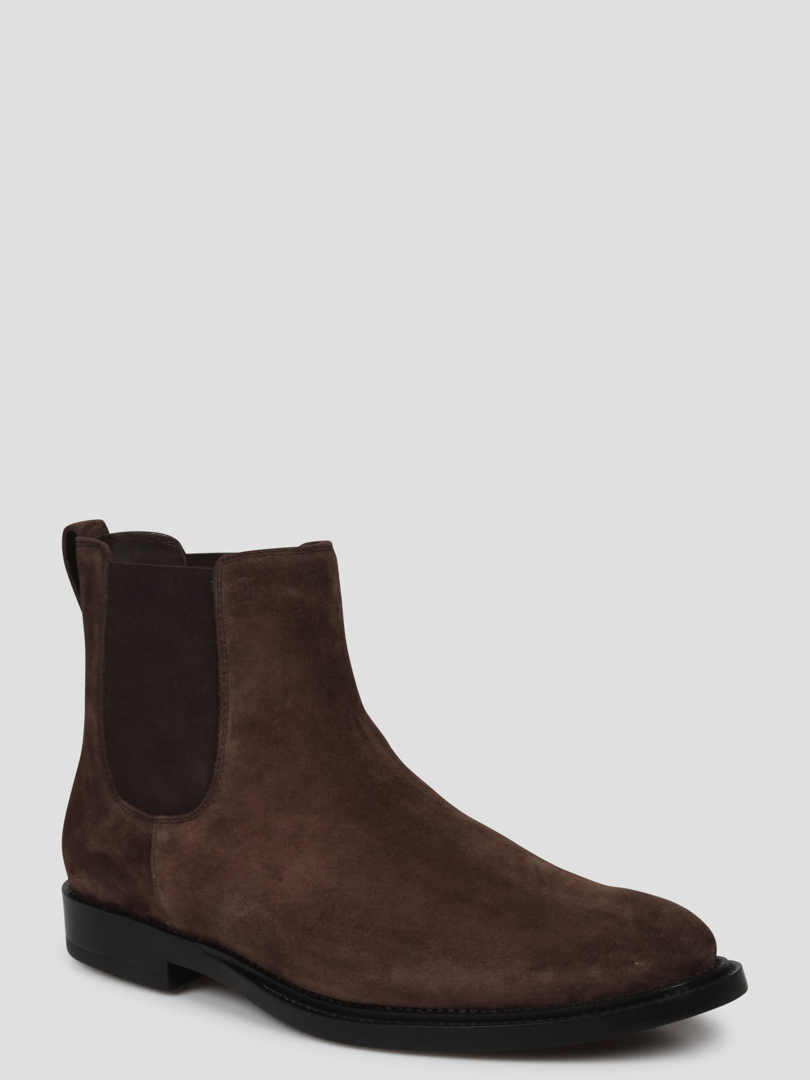 Shop Tod's Chelsea Ankle Boots In Brown