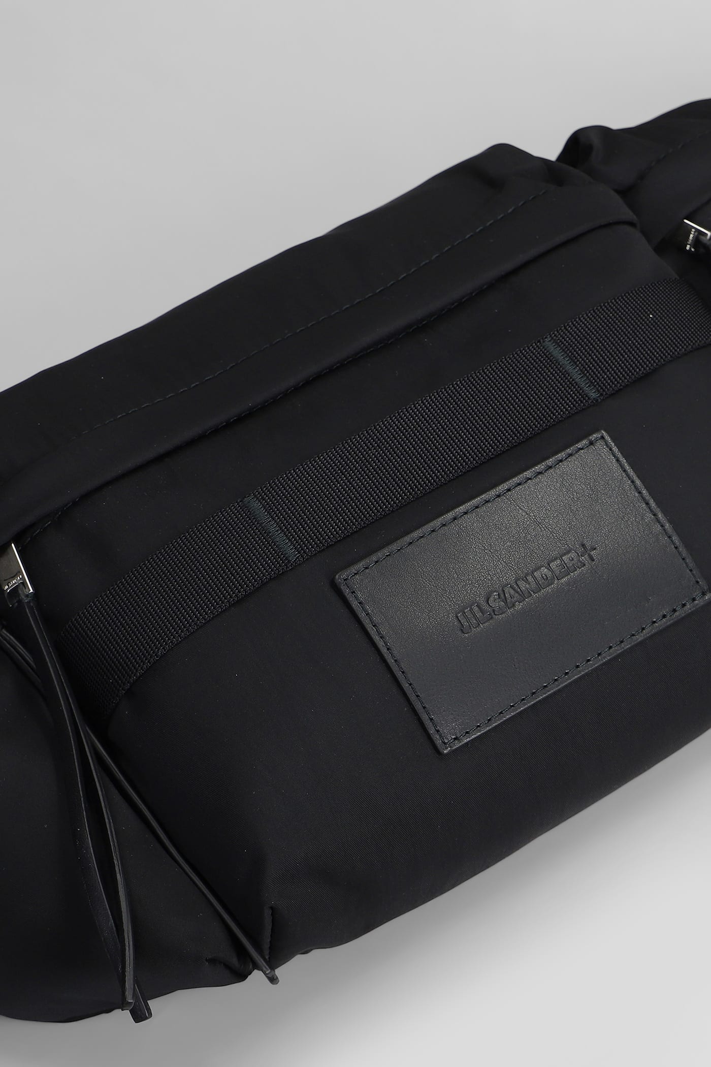Jil Sander Waist Bag In Black Polyamide