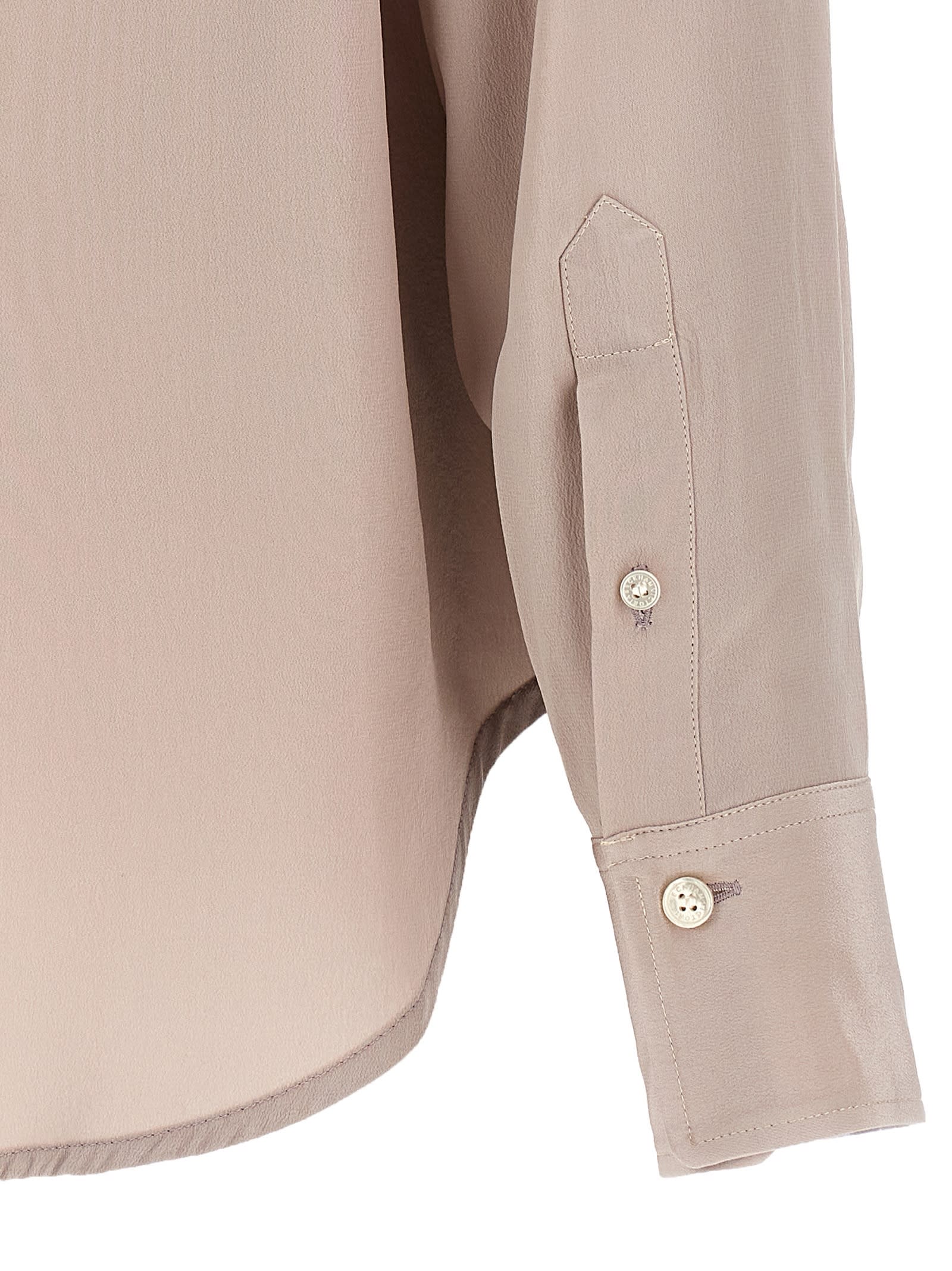 Victoria Beckham Purple Asymmetric Ruffle Blouse In Purple