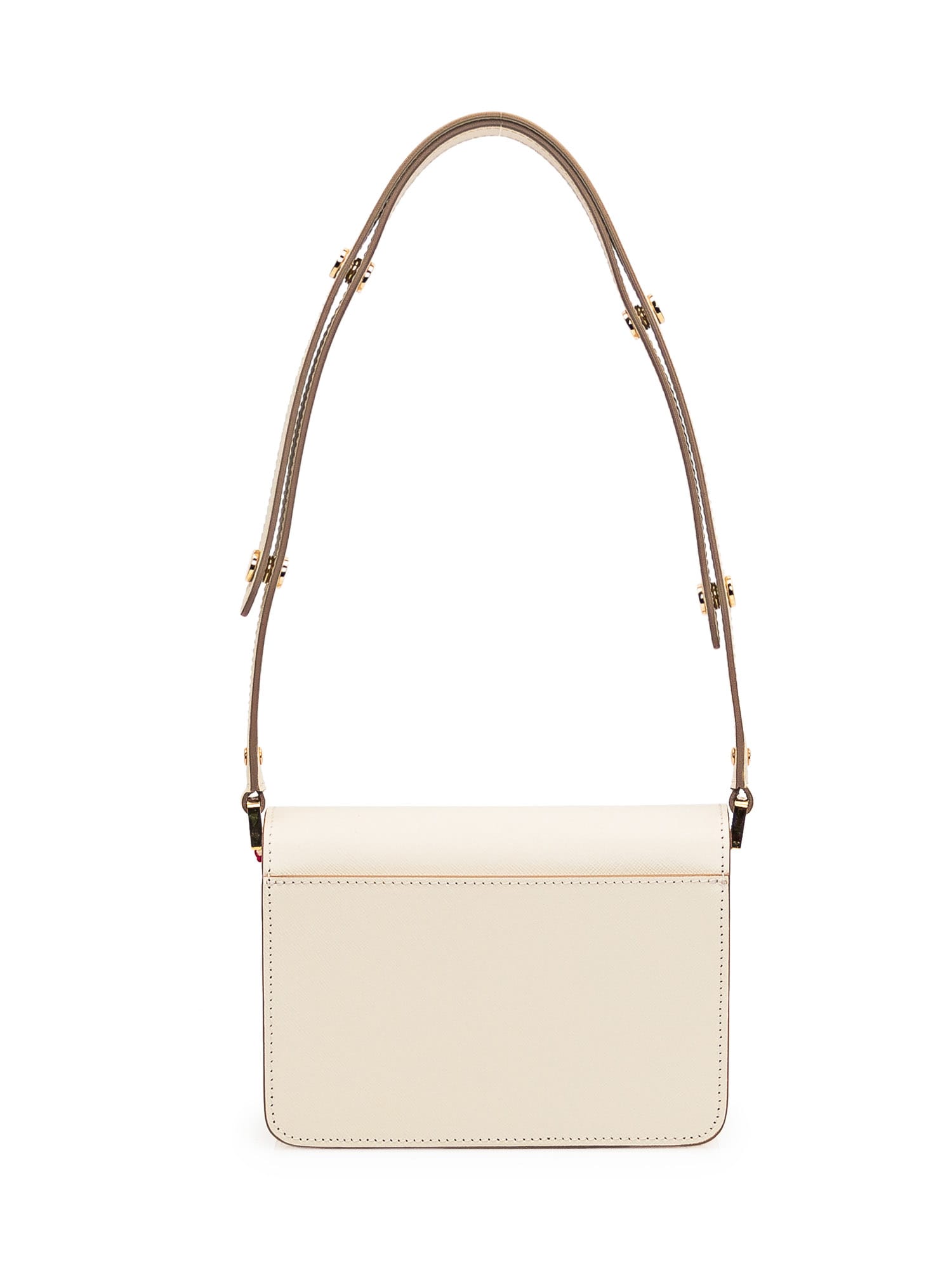 Shop Marni Trunk Mini Bag In Talc