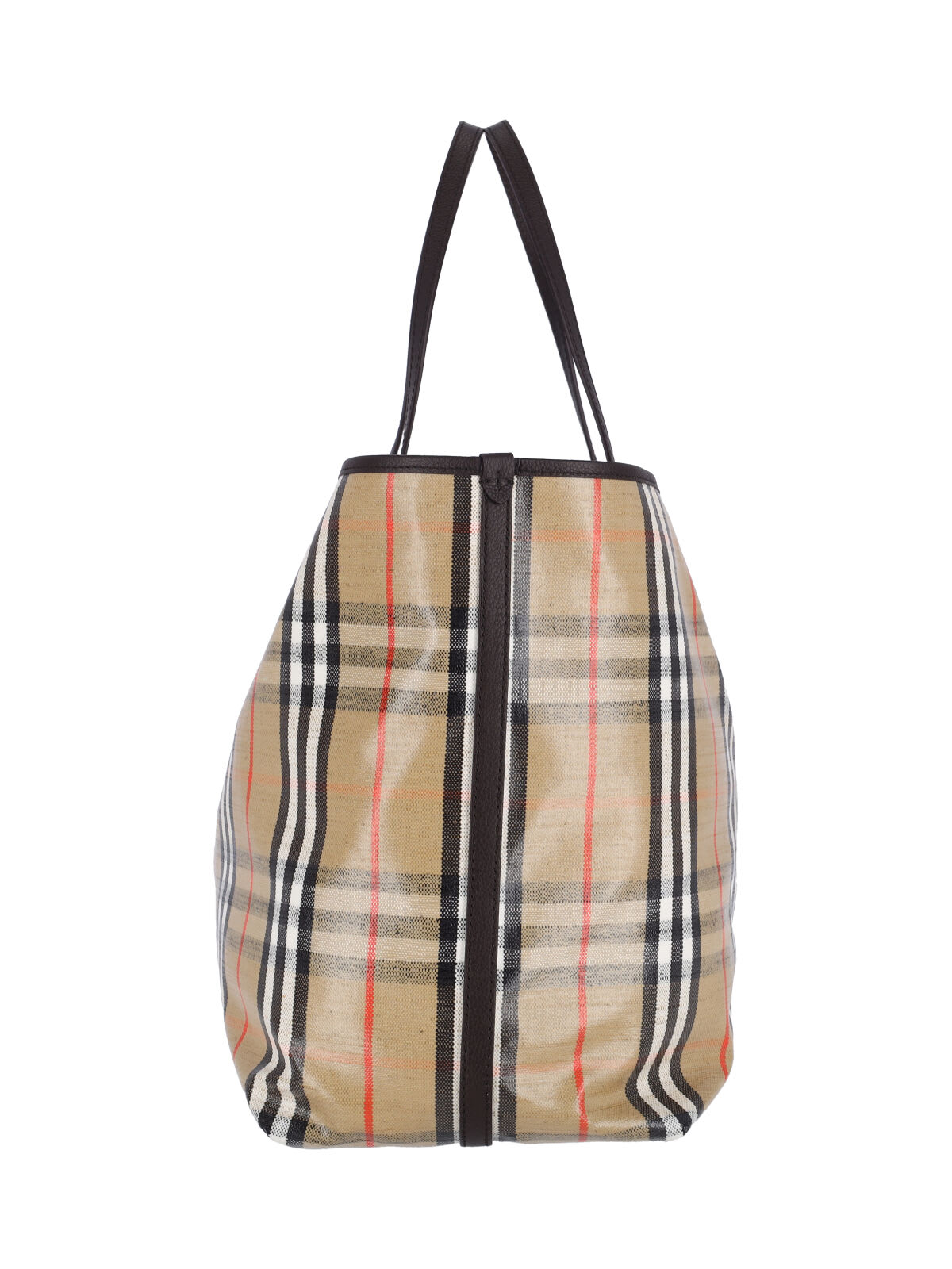 Burberry Womens Highlands Medium Cotton-blend Tote Bag Sand In Neutral