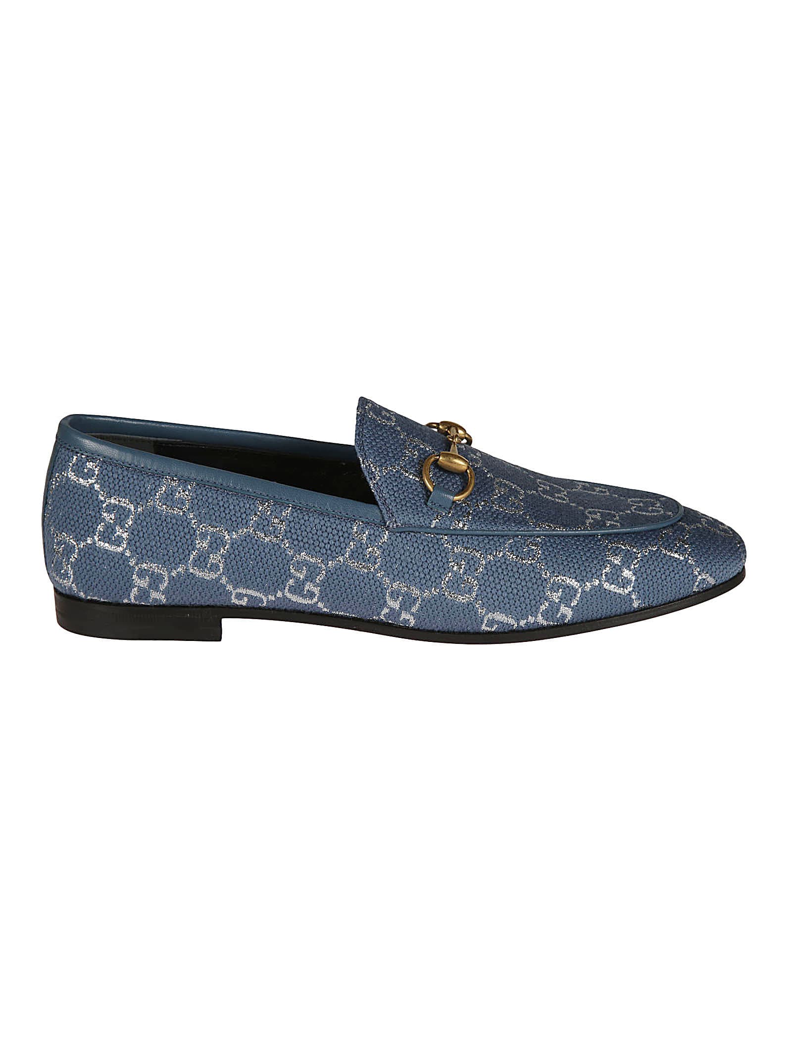 Buy Gucci Light Gg Lame Slippers online, shop Gucci shoes with free shipping