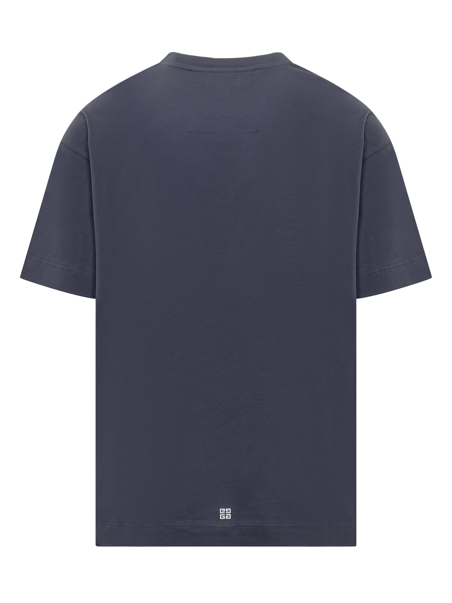 Shop Givenchy Cotton T-shirt With Pocket In Deep Blue