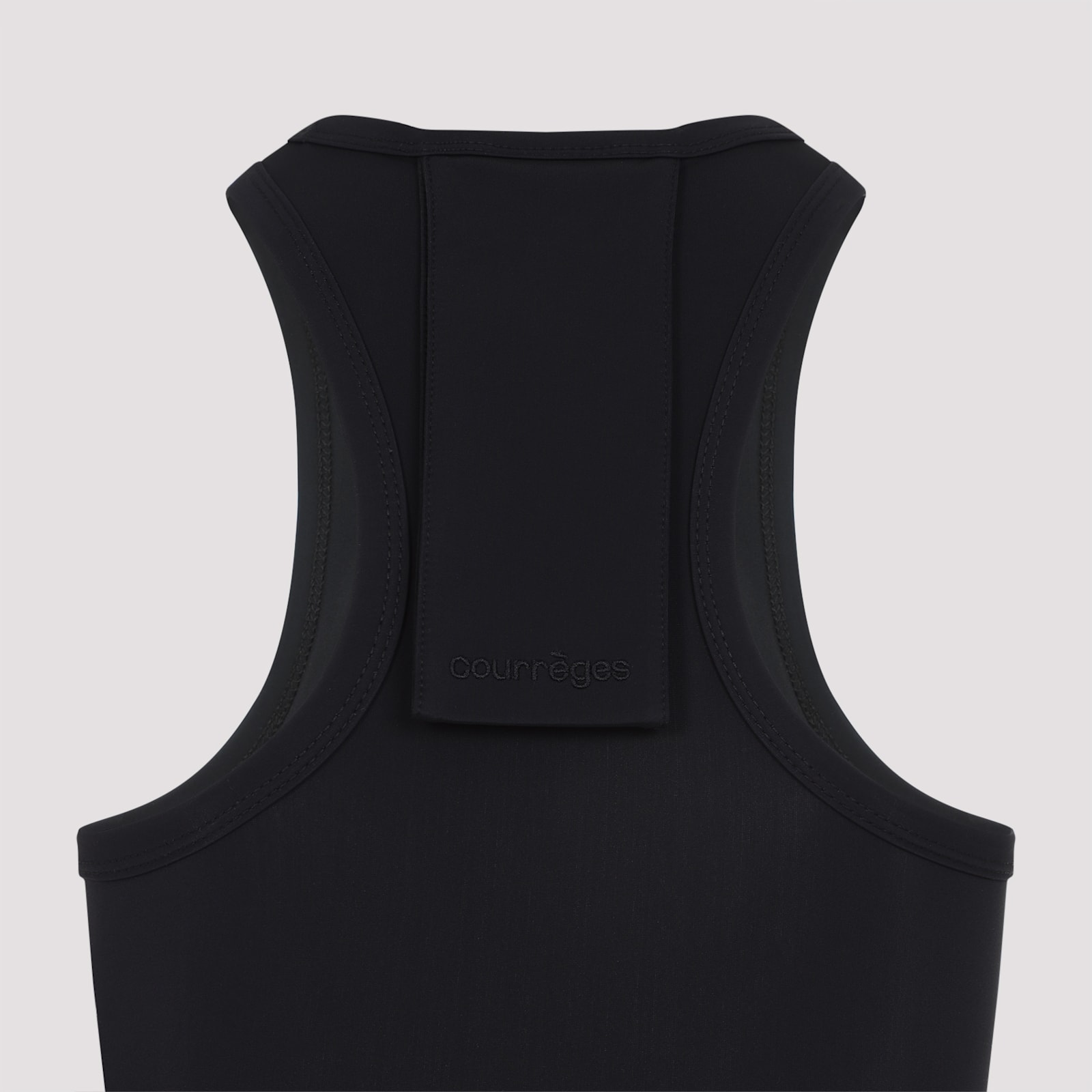 Courrèges Courregès Scuba Tech Jersey Bra In Black