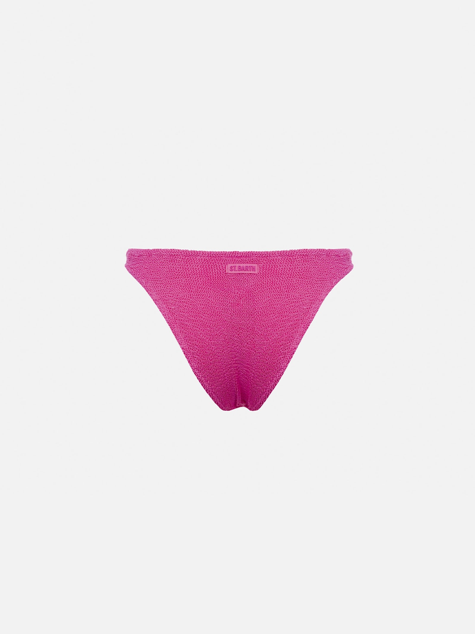 Mc2 Saint Barth Woman Pink Classic Crinkle Swim Briefs Elise In Pink