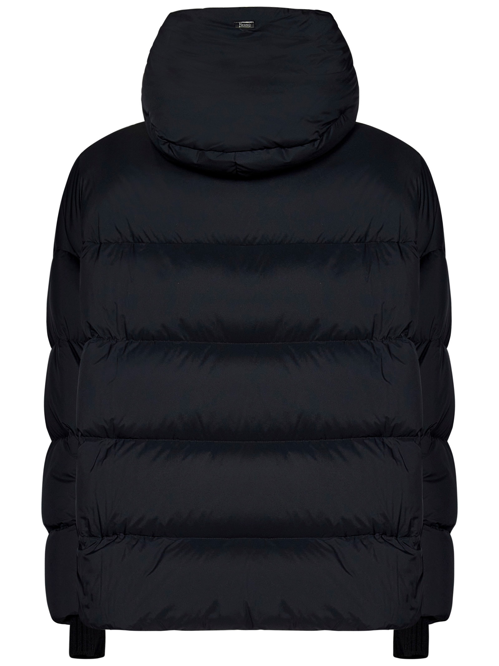 Shop Herno Down Jacket In Black