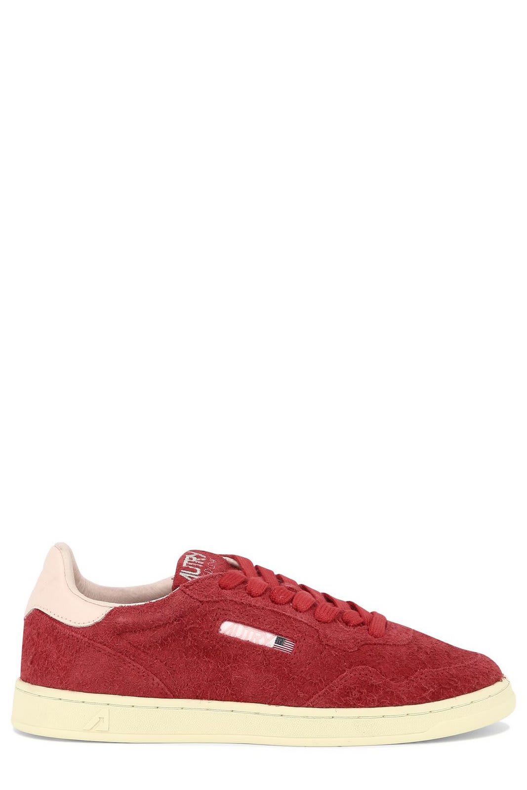 Shop Autry New Flat Low Sneakers In Rosso