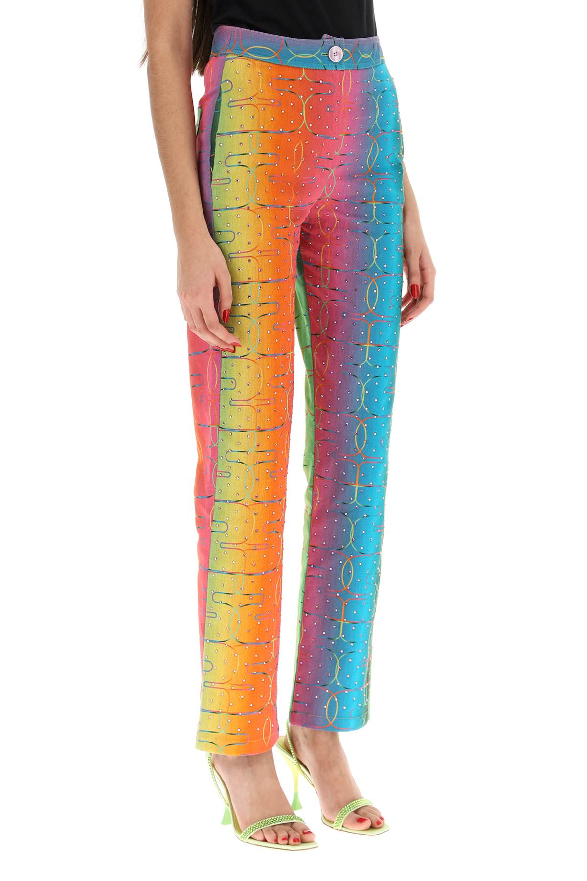 Shop Siedres Bery Multicolor Rhinestone Pants