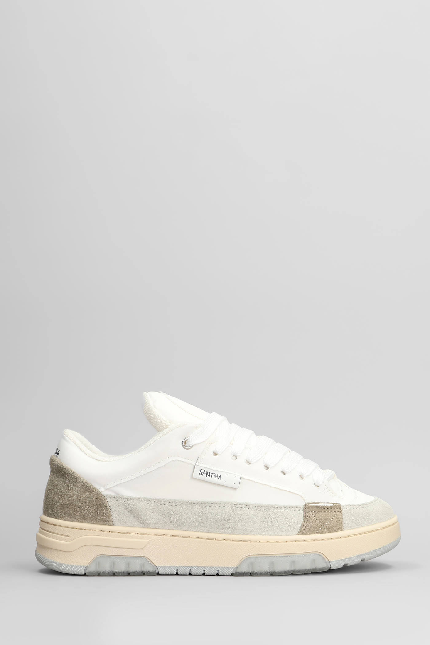 Santha 1 Cut Sneakers In White Nylon