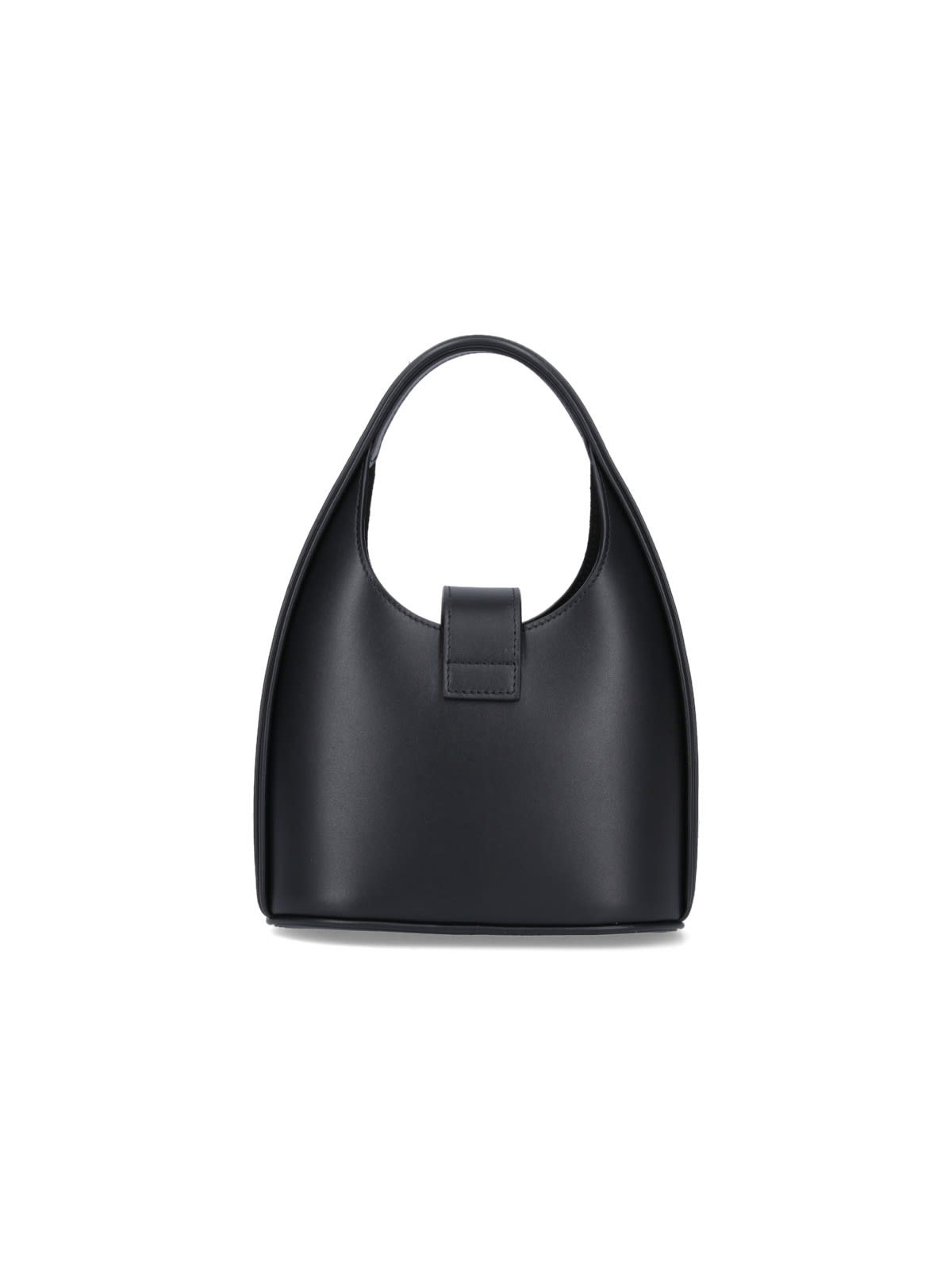 Shop Ferragamo Mini Hobo Bag Gancini In Black