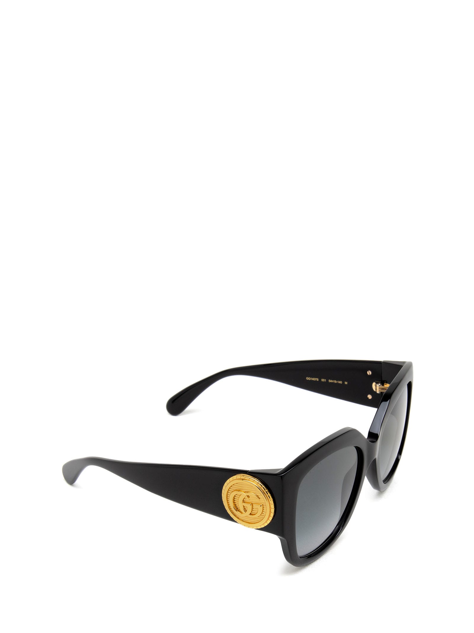 Shop Gucci Gg1407s Black Sunglasses