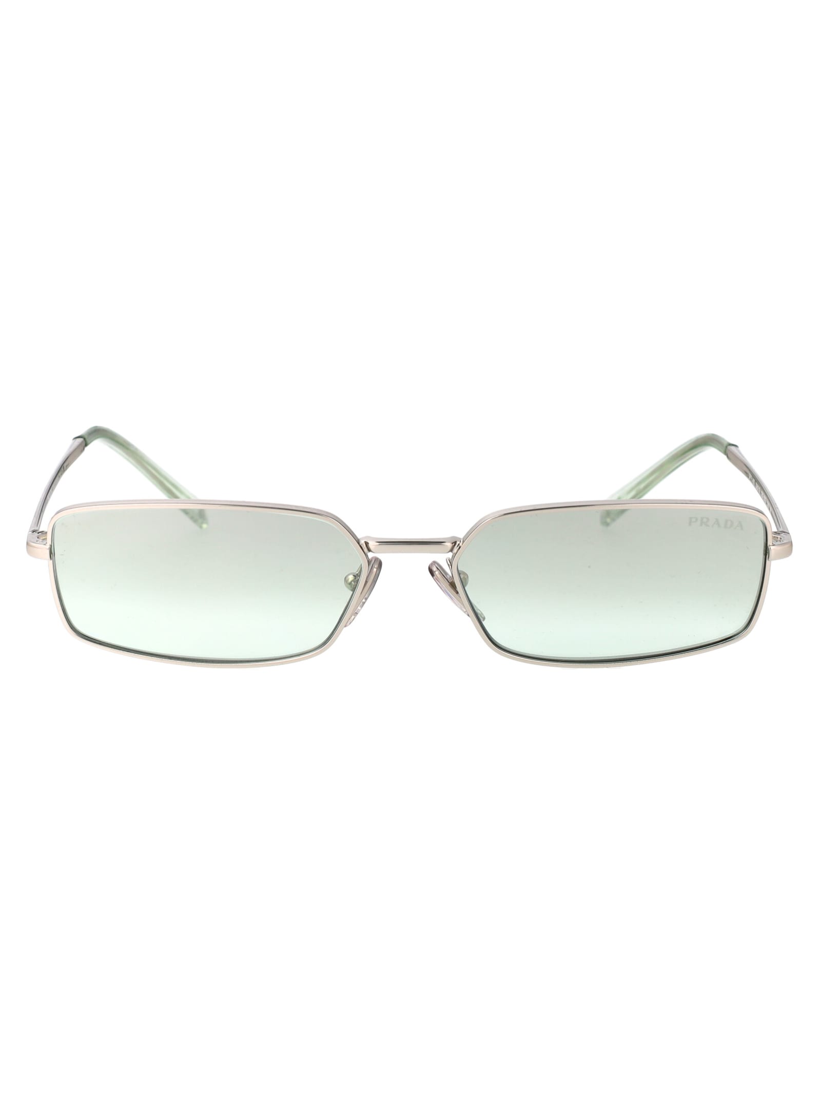 Shop Prada 0pr A60s Sunglasses In 1bc80g Silver