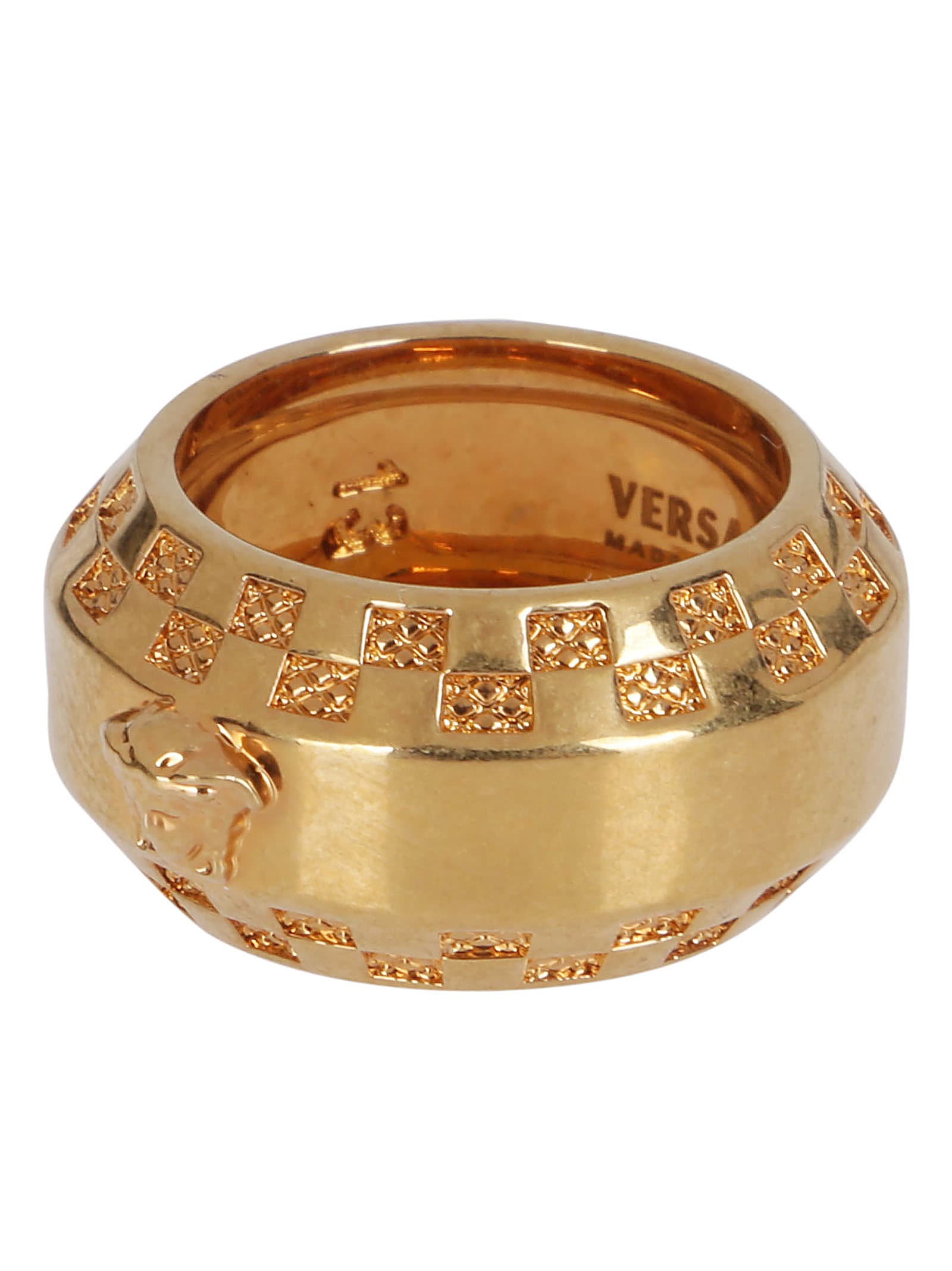Versace Gold-tone Steel Ring