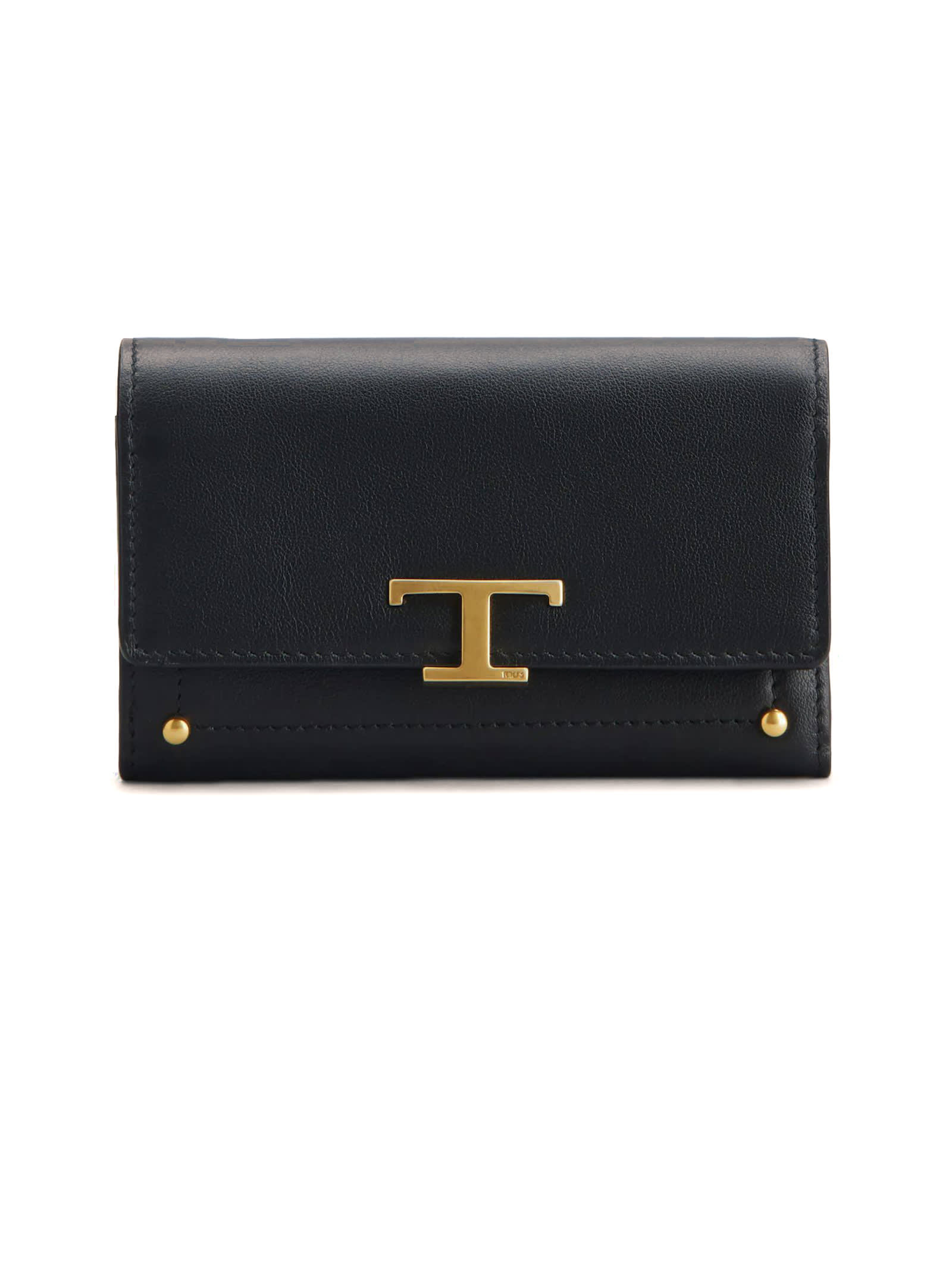 Tods Wallet In Black Leather