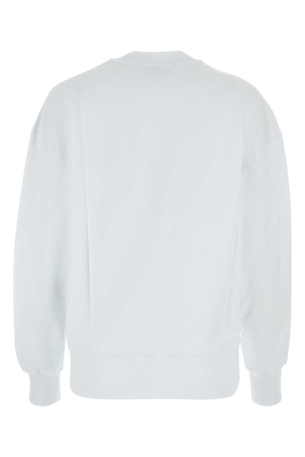 Msgm White Cotton Sweatshirt In White01