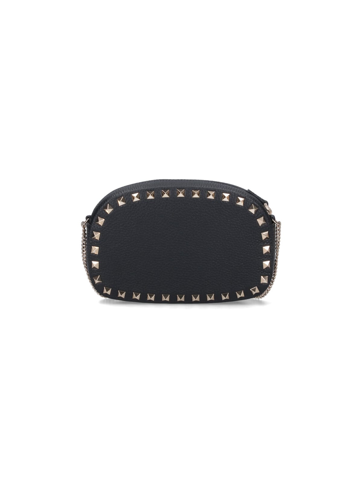 Valentino Mini Rockstud Leather Crossbody Bag In Black