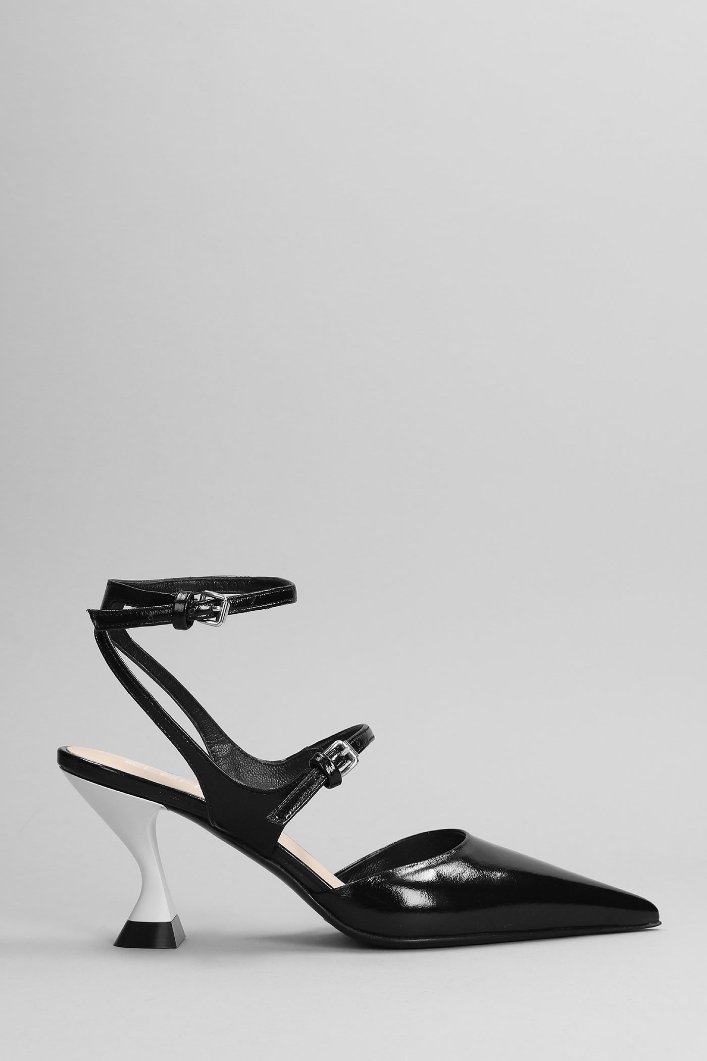 Elena Iachi Sandals In Black Leather