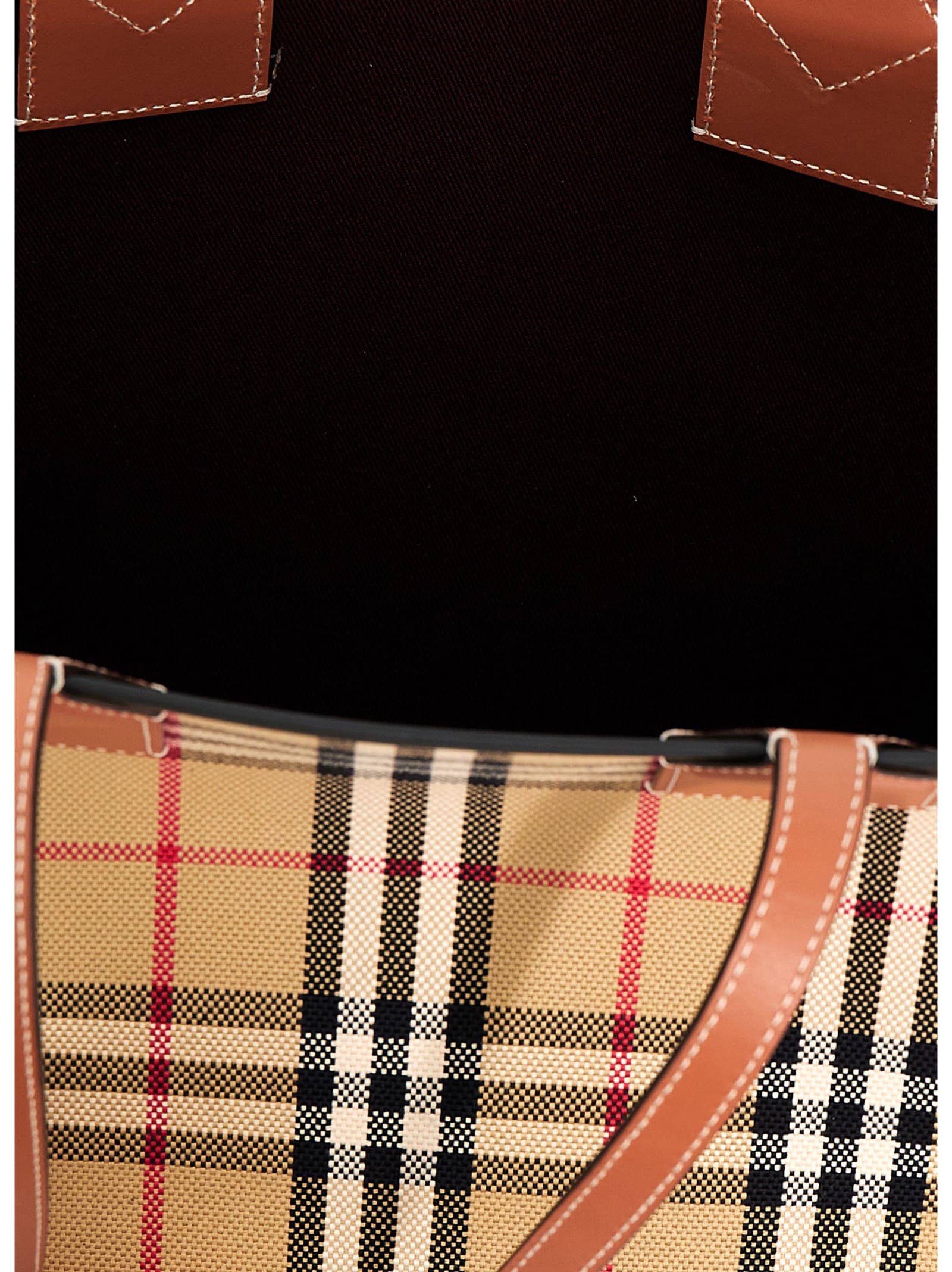 Shop Burberry London Shopping Bag In Brown