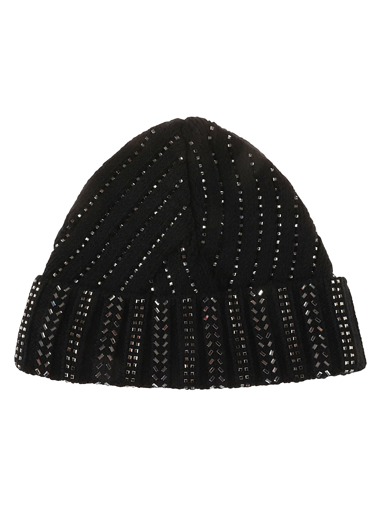 ERMANNO SCERVINO EMBELLISHED BEANIE