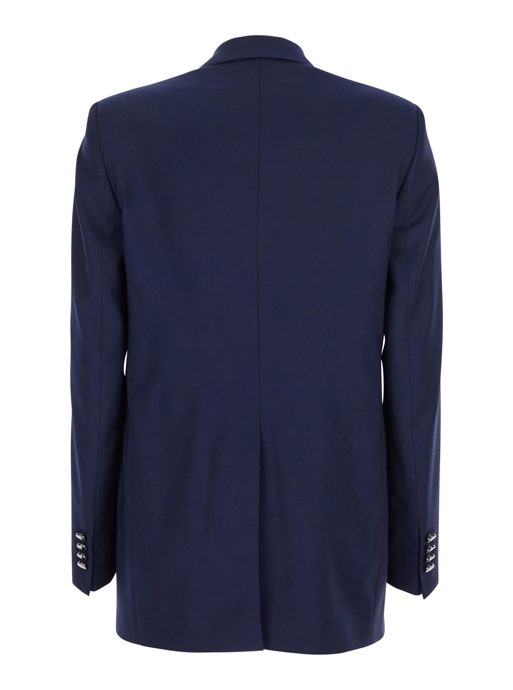 Tagliatore Blue Double-breasted Jacket With Classic Lapels In Blu