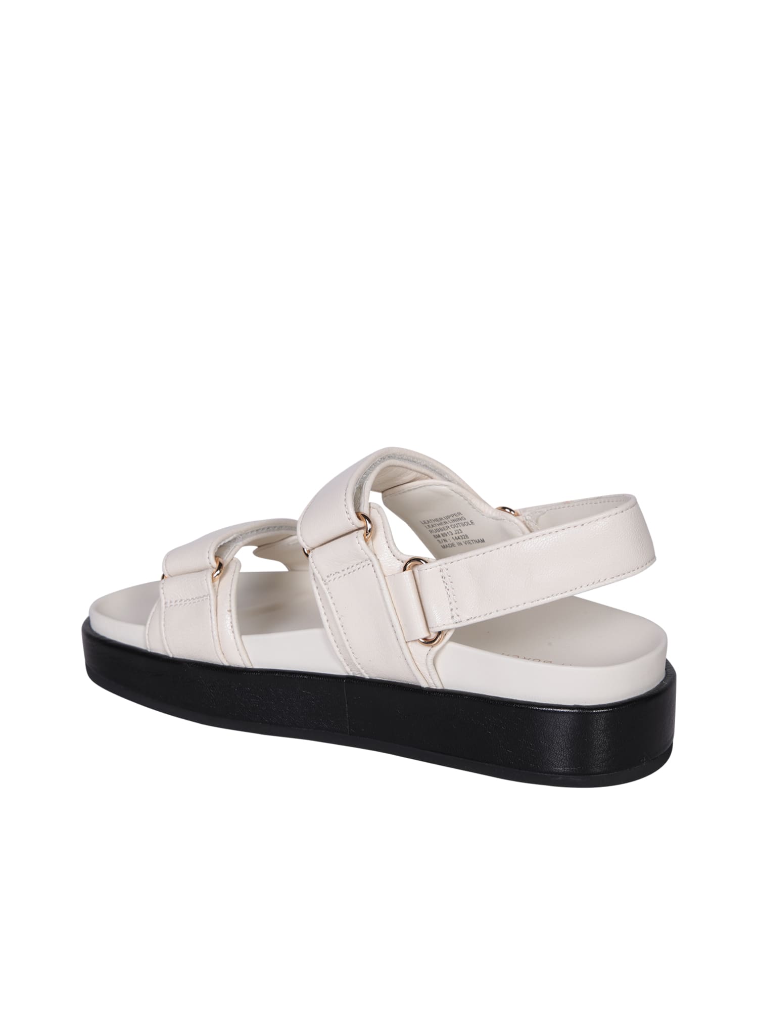 Shop Tory Burch Kira Sports Ivory Sandals In White