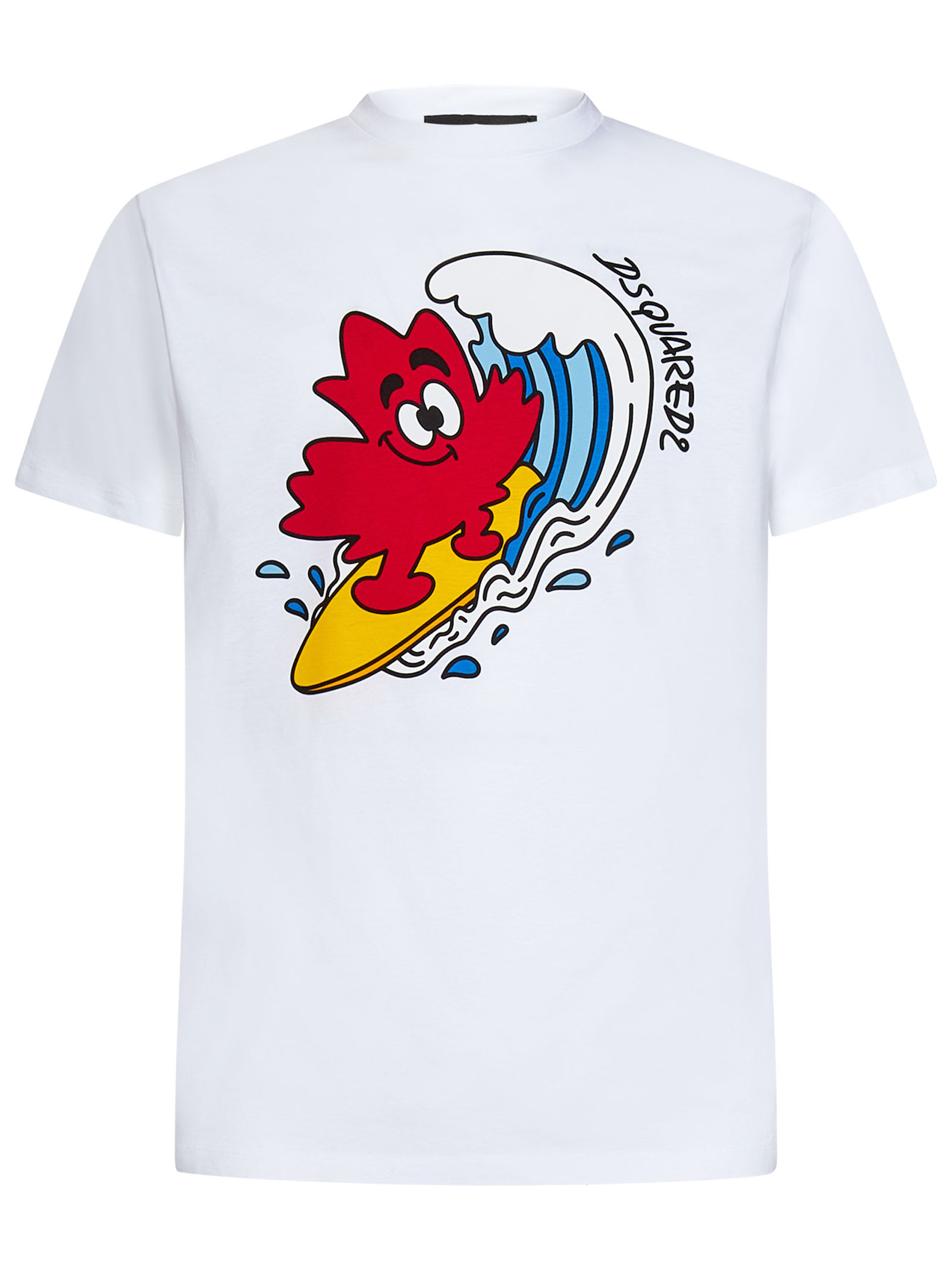 Dsquared2 D2 Maple Surf Cool T-shirt In White | ModeSens