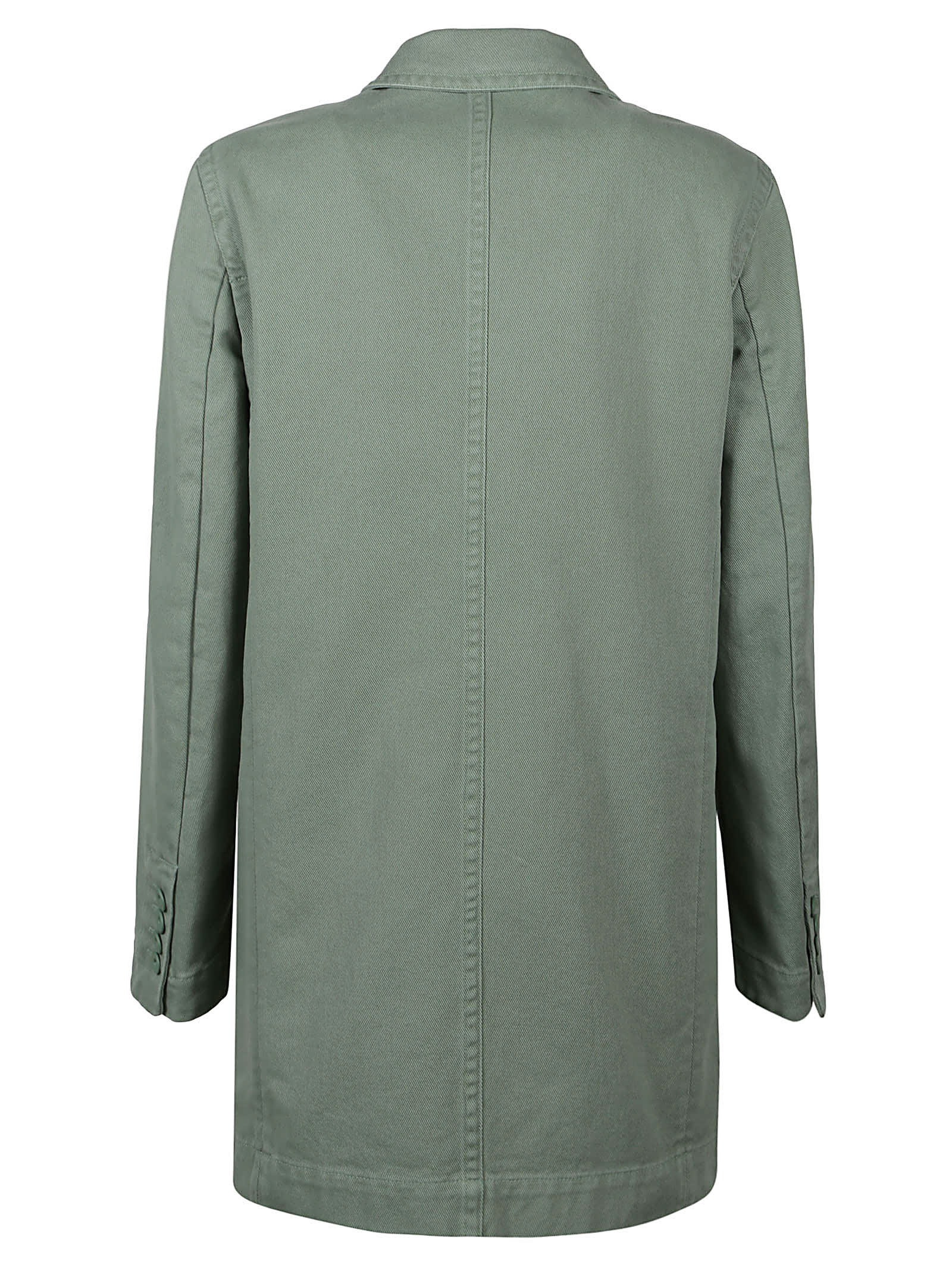 Max Mara Zenobia Cotton Drill Blazer In Pistacchio