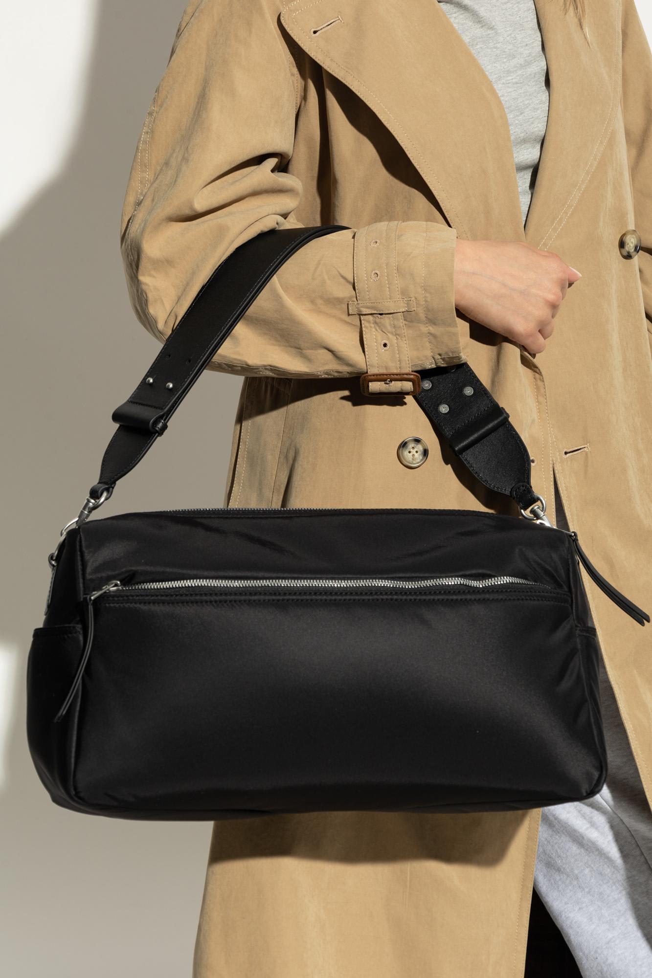 Ami Alexandre Mattiussi Ami Paris Men Marcel Nylon Shoulder Bag In Black