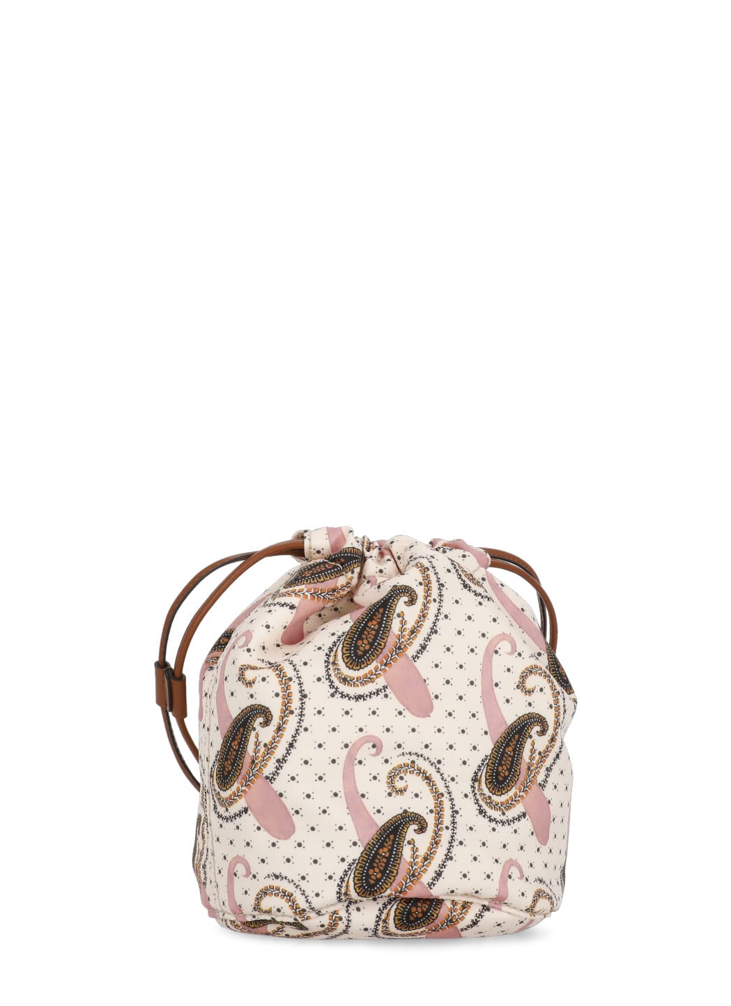 Shop Etro Pouch With Paisley Pattern And Polka Dots In Multicolour