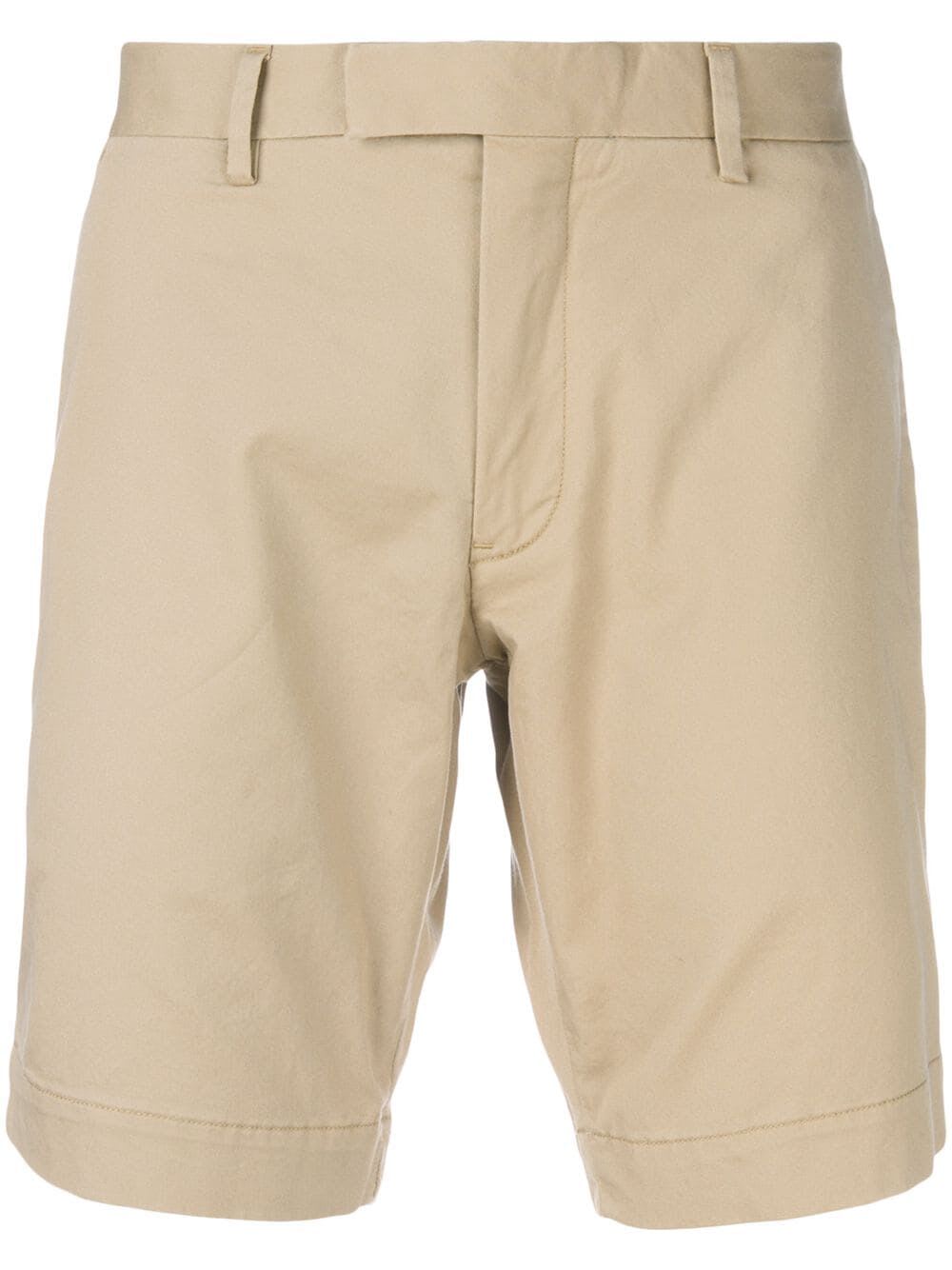 Shop Polo Ralph Lauren Slim Shorts In Classic Khaki