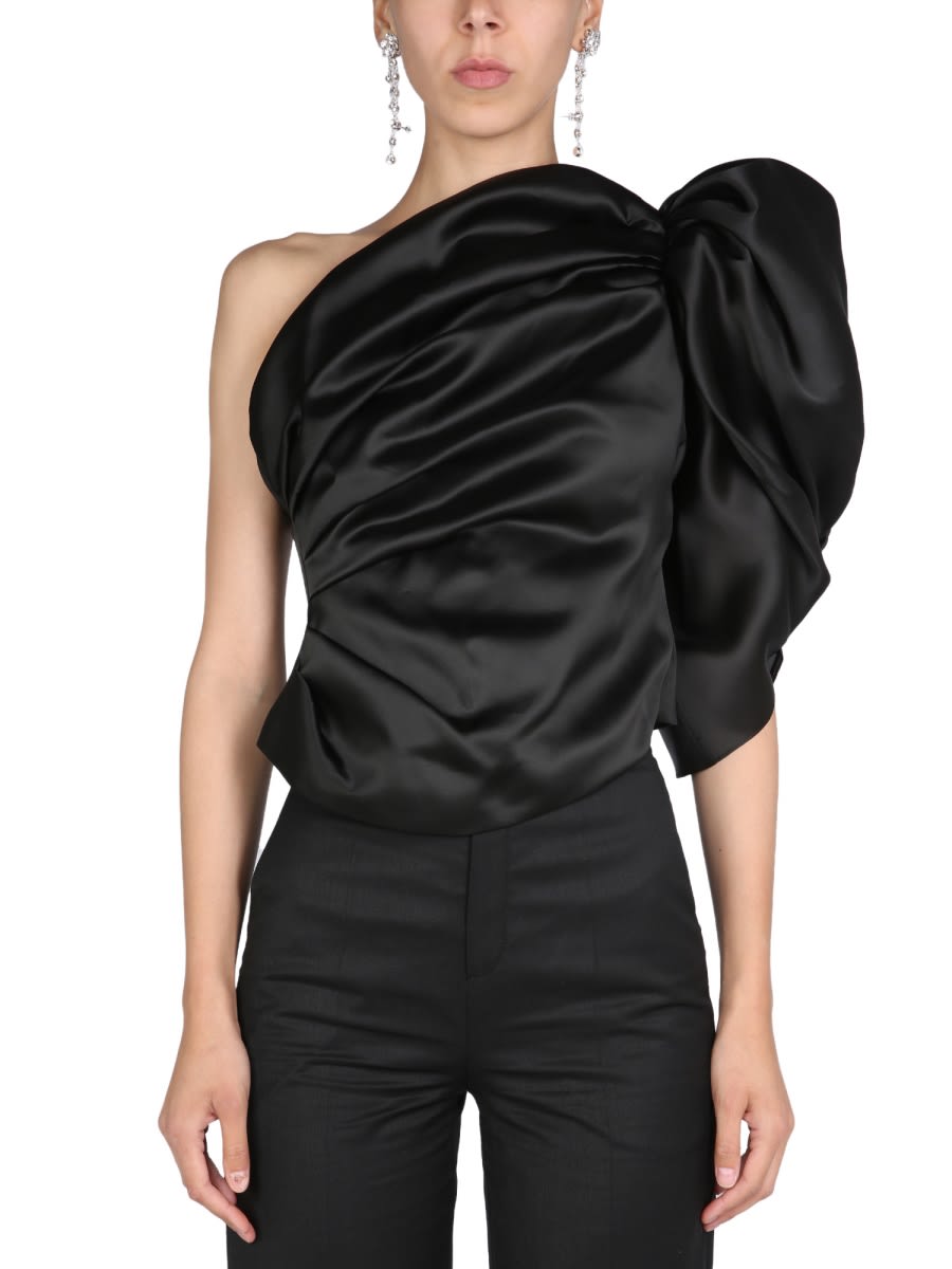 Anouki One-shoulder Dress In Black