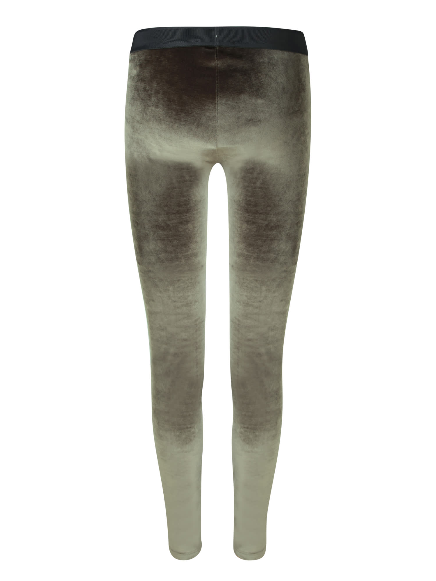 Shop Tom Ford Military Green Velvet Leggings