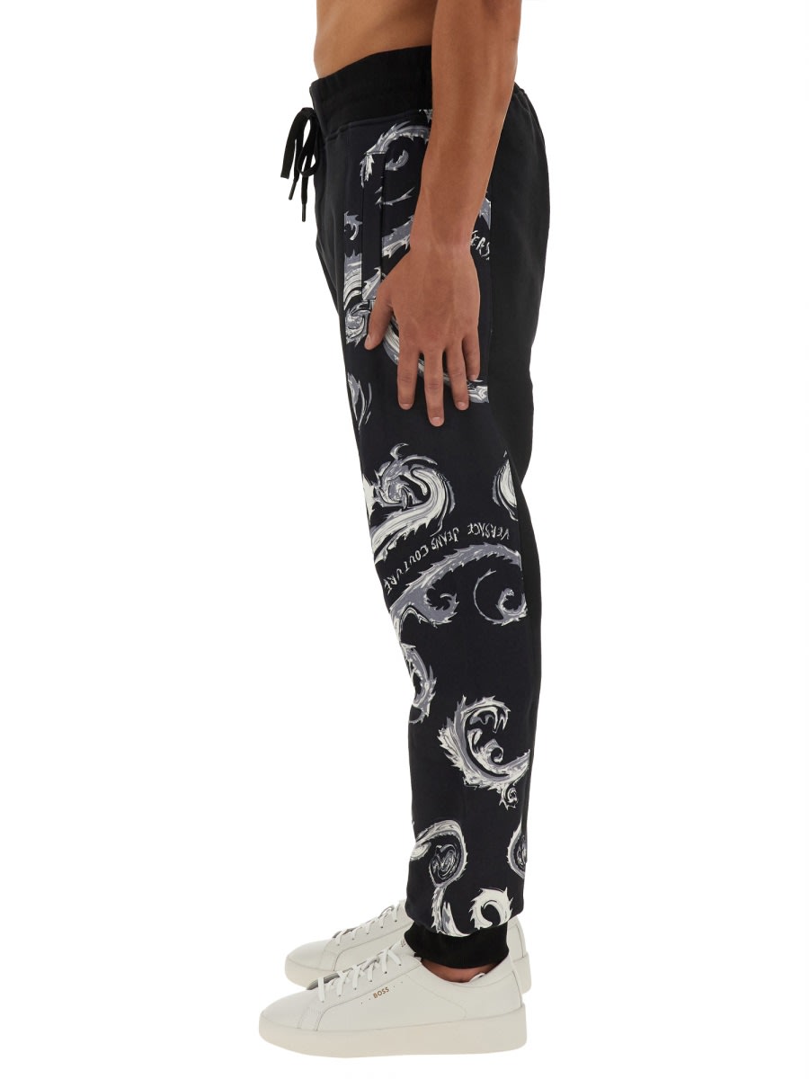 Shop Versace Jeans Couture Jogging Pants In Black