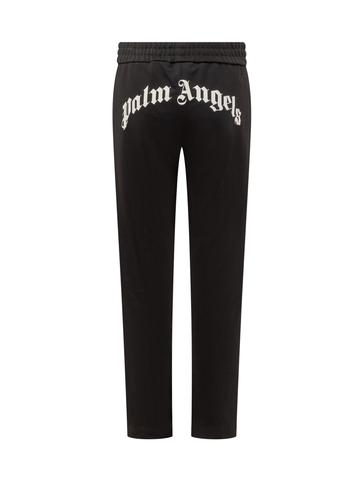 Palm Angels Trousers With Logo In Black Of